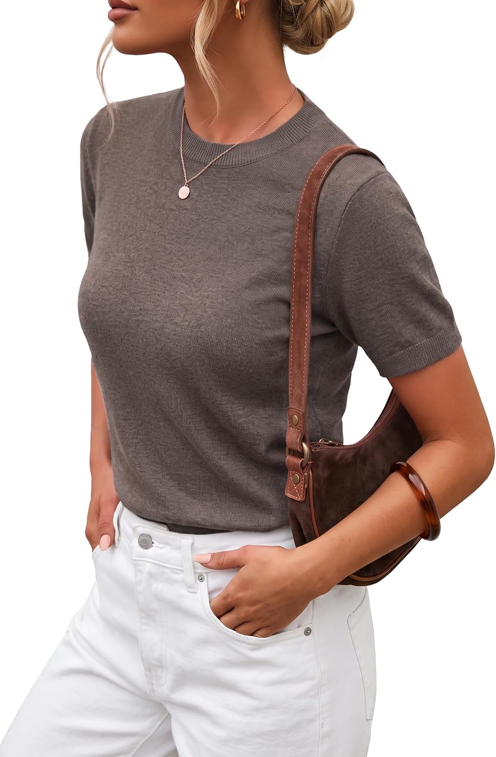 Arach&Cloz Women's Wool Blend Short