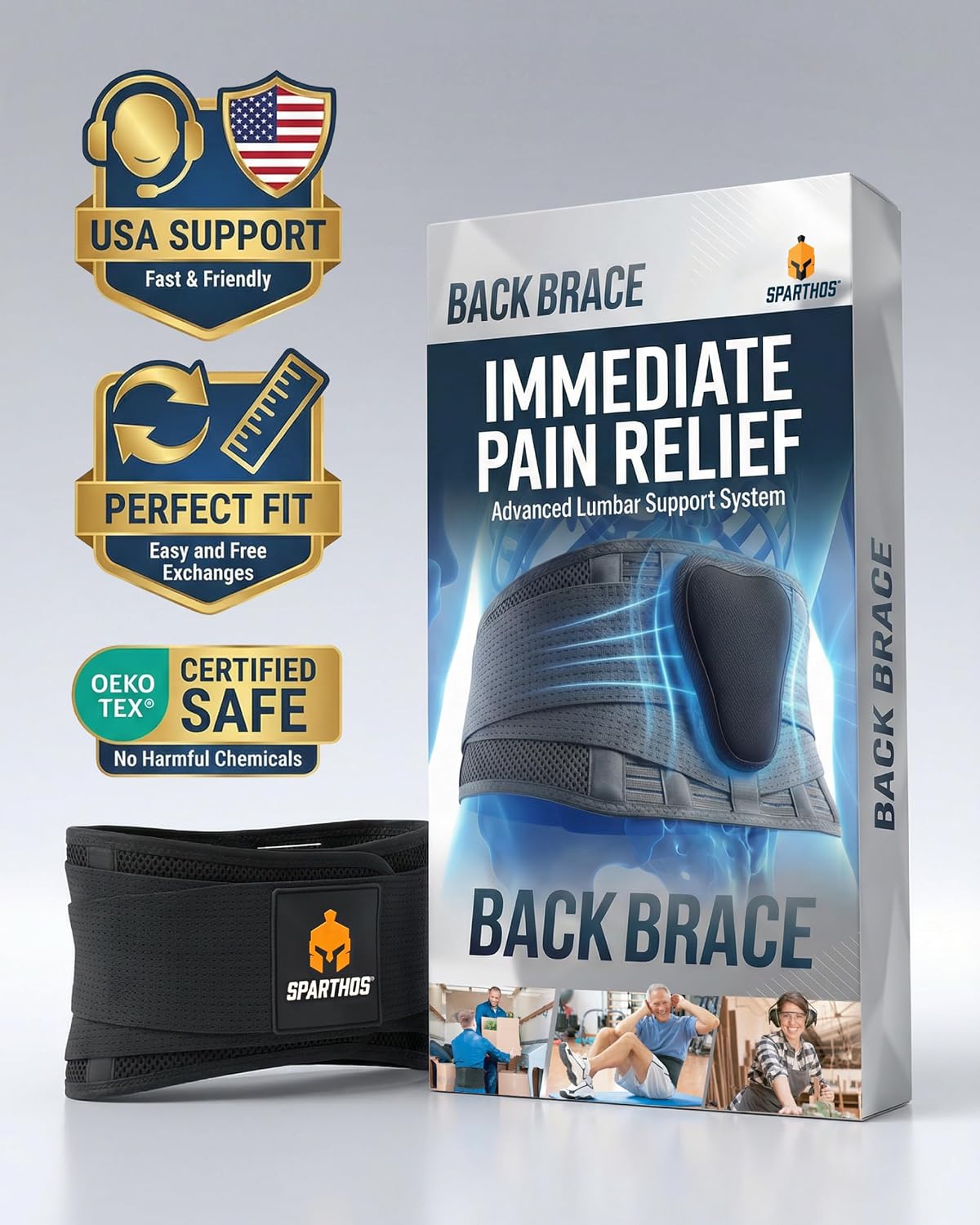 Sparthos Back Brace for Women