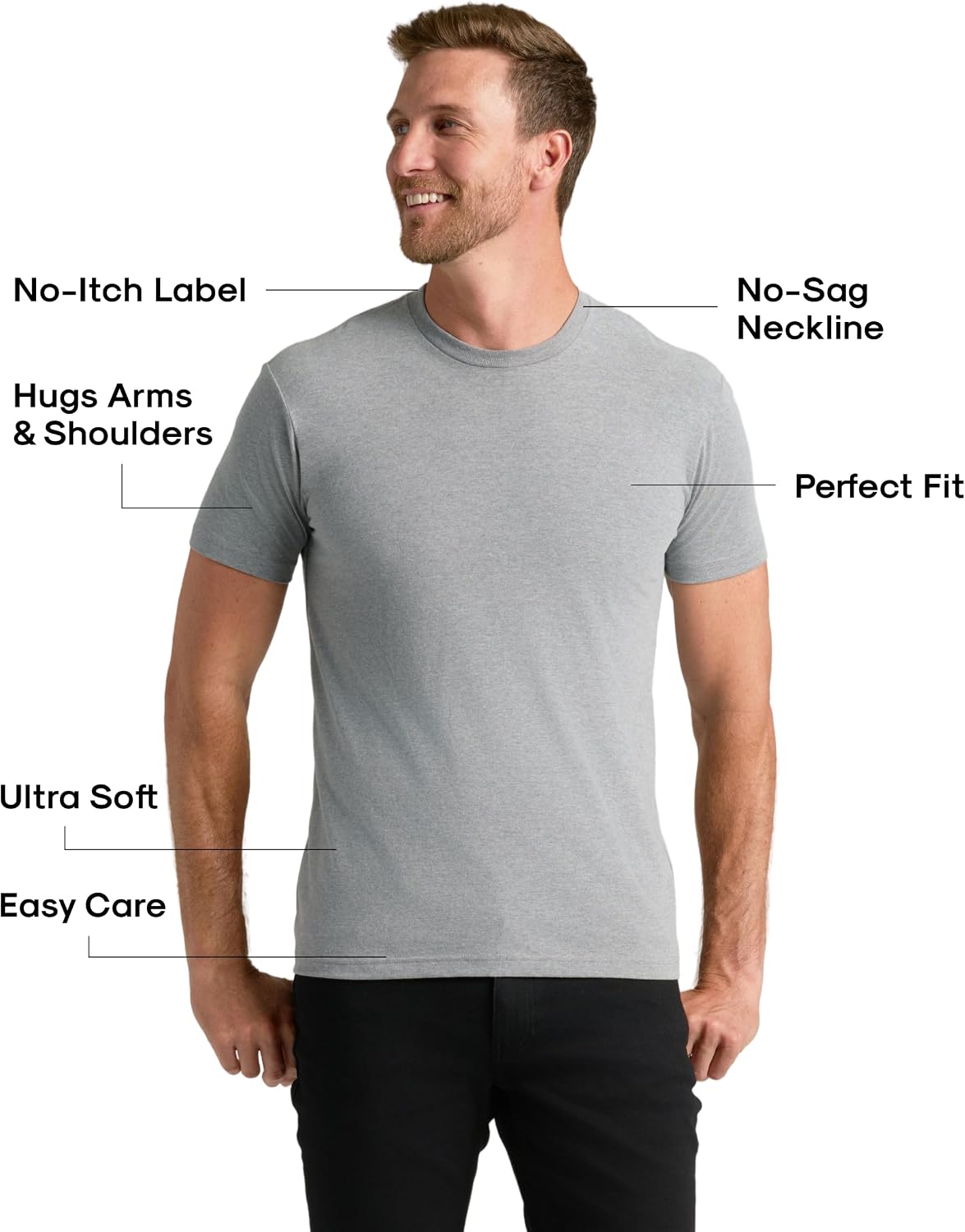 True Classic Mens T-Shirts – Short Sleeve Crew - Image 3