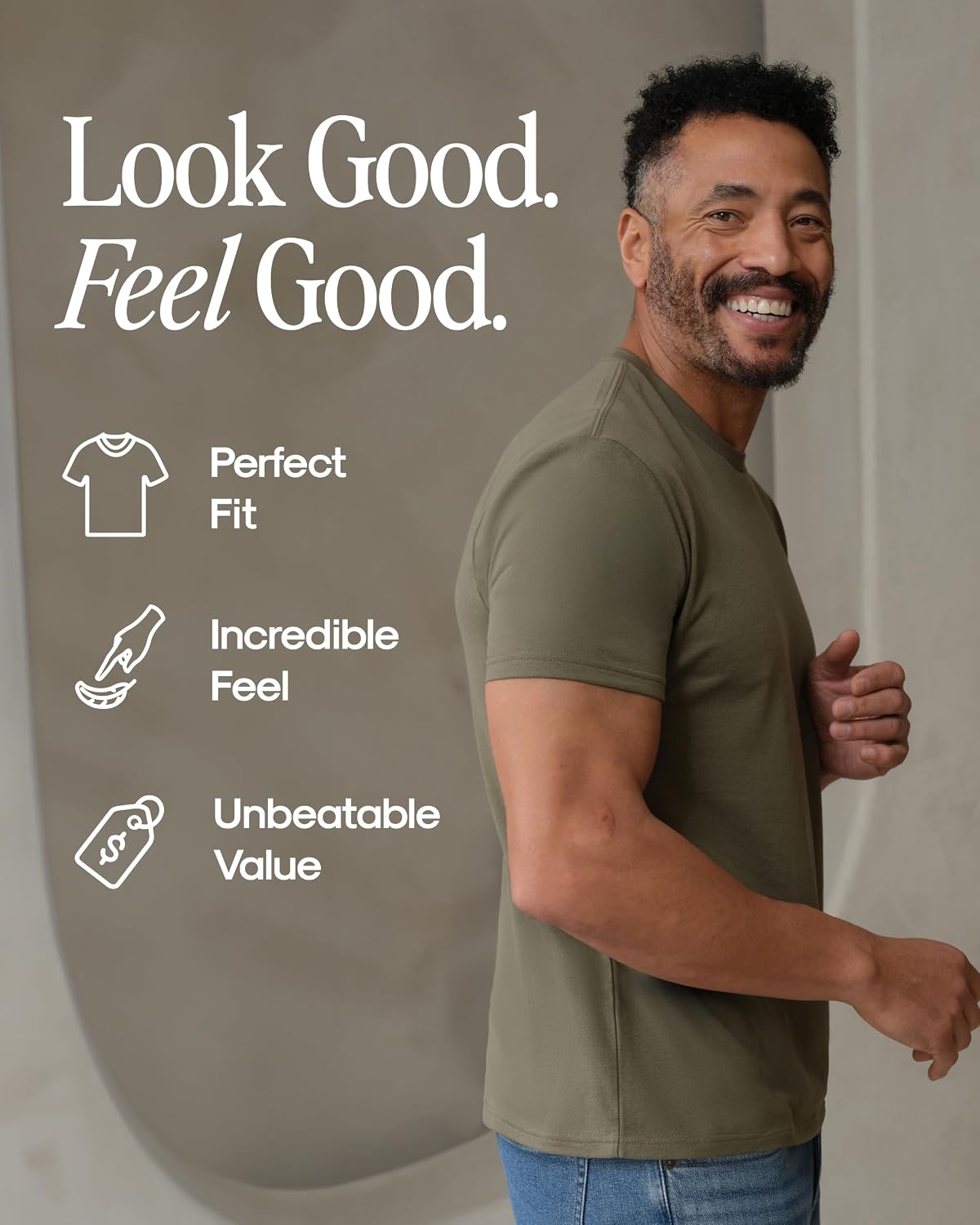 True Classic Mens T-Shirts – Short Sleeve Crew - Image 5