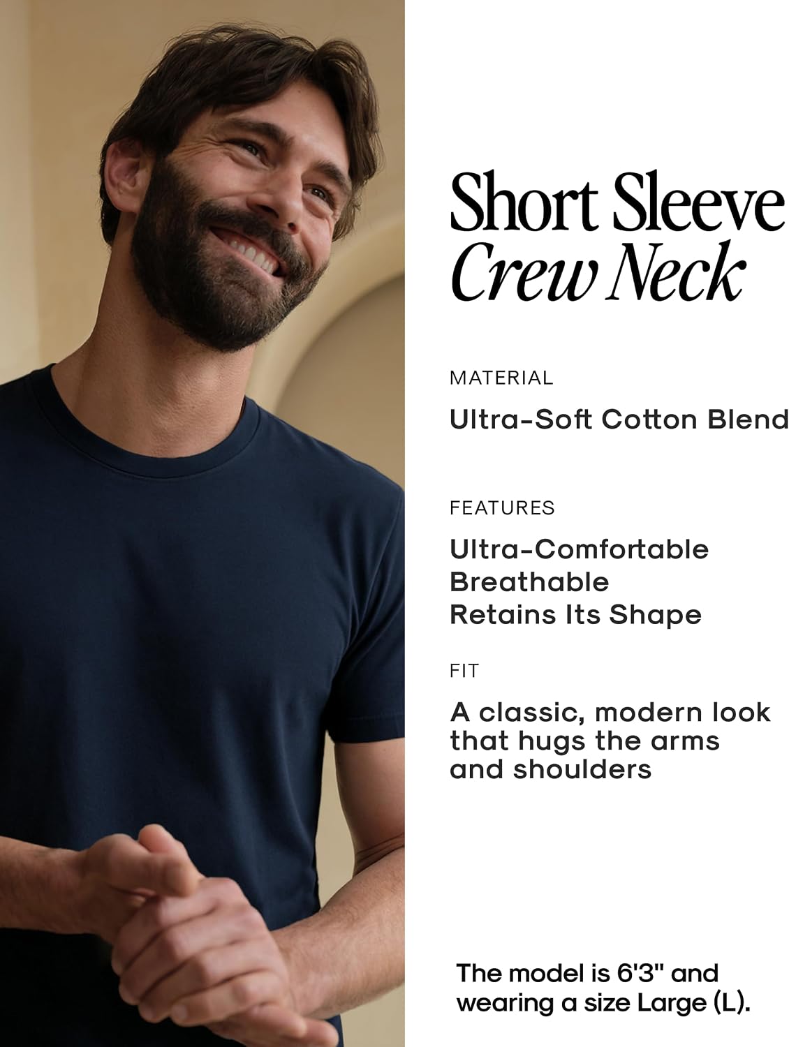 True Classic Mens T-Shirts – Short Sleeve Crew - Image 9