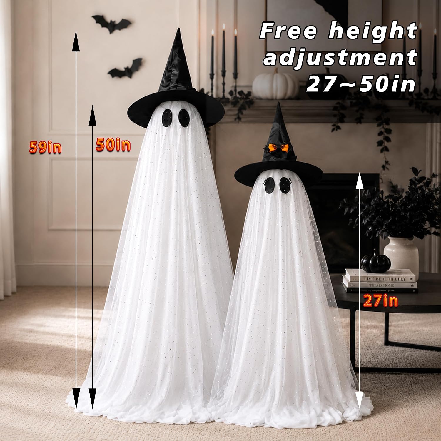 2Packs Halloween Decorations Outdoor,Halloweens Party