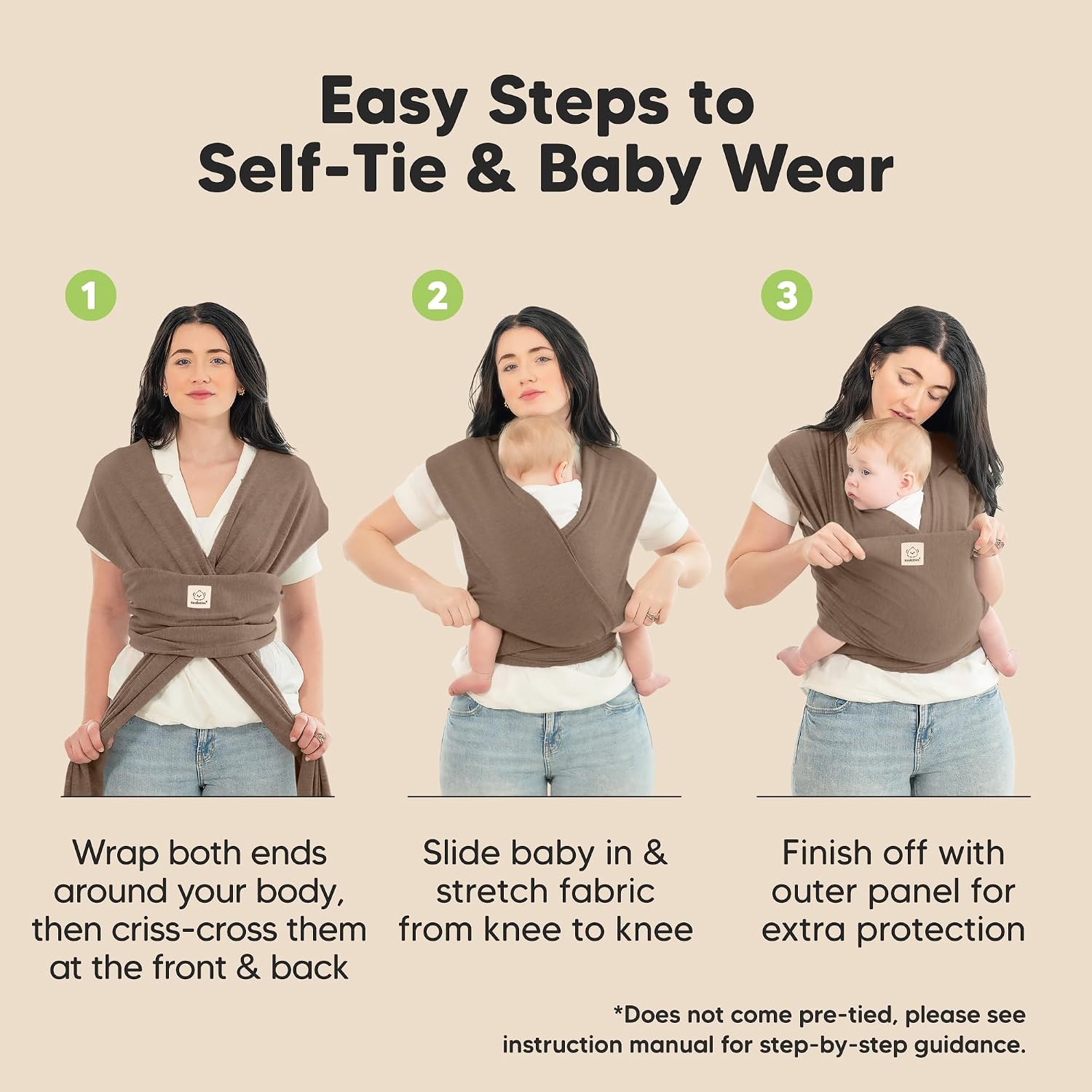 KeaBabies Baby Wrap Carrier, All