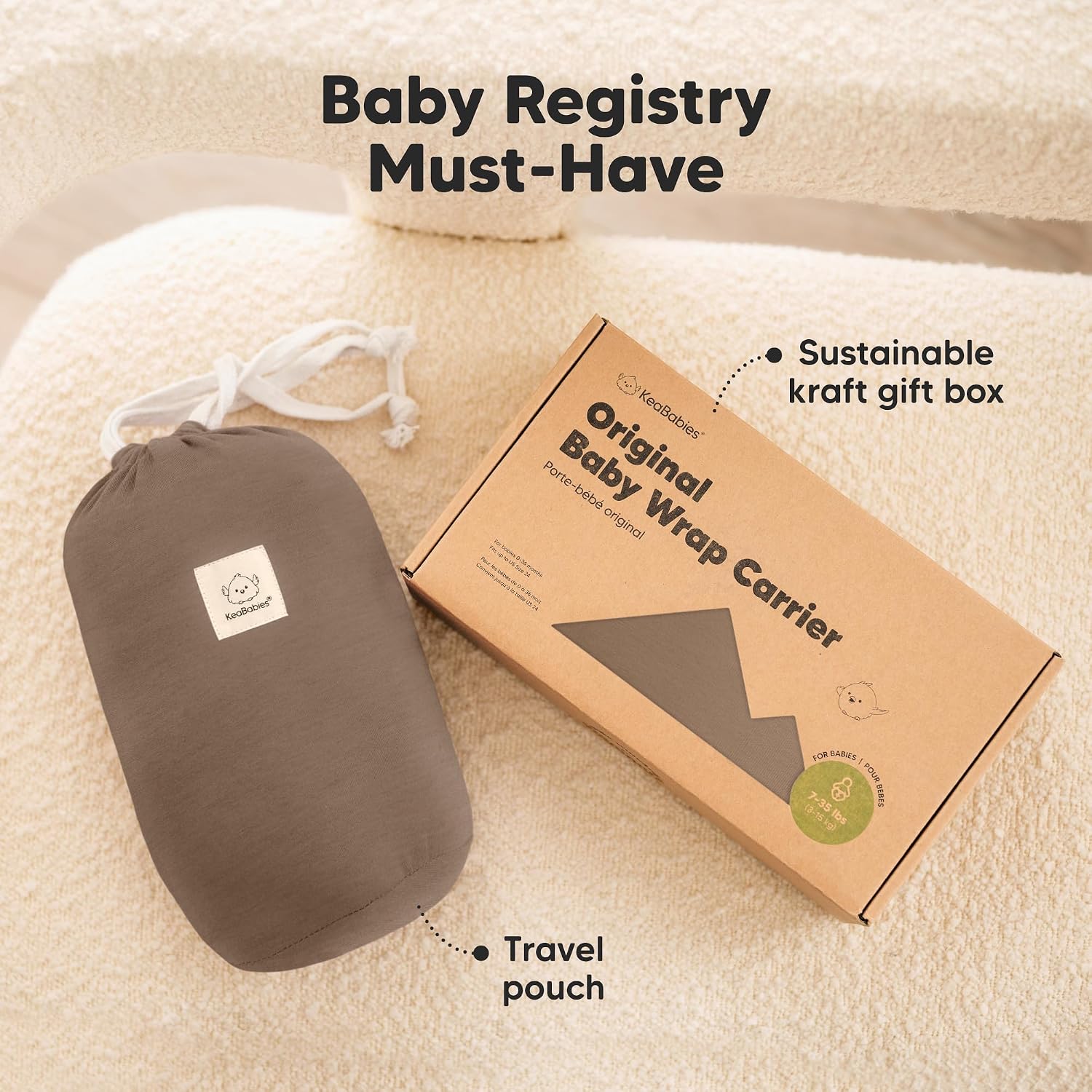 KeaBabies Baby Wrap Carrier, All