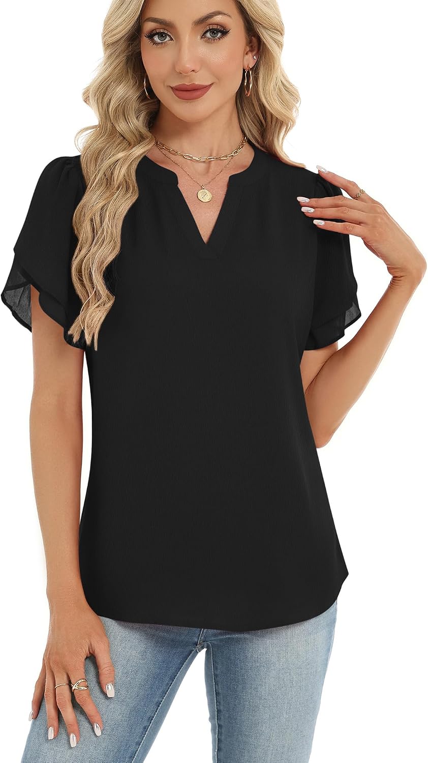 Zeagoo Womens Dressy Casual Chffon