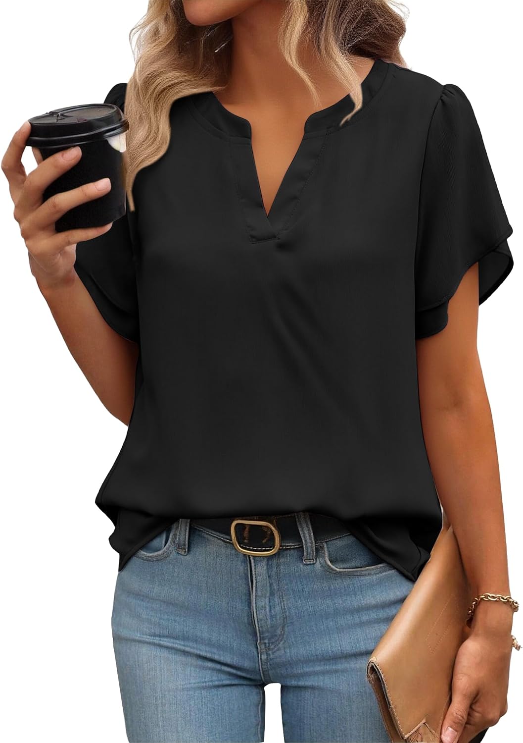 Zeagoo Womens Dressy Casual Chffon