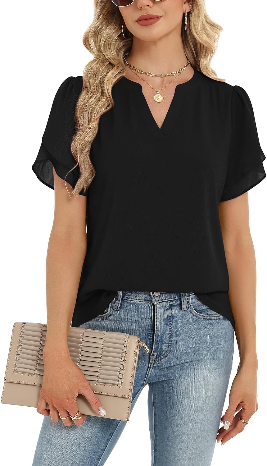 Zeagoo Womens Dressy Casual Chffon