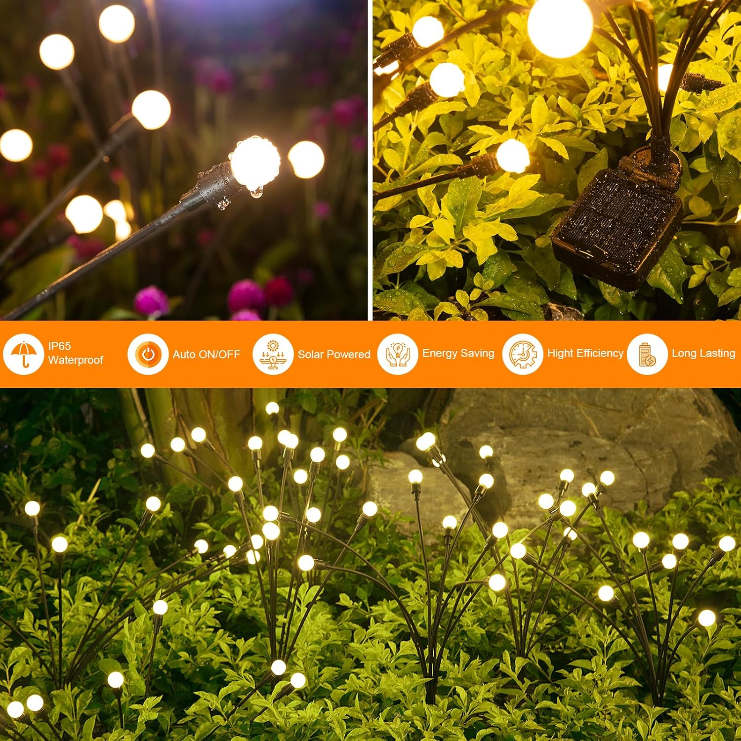 ASMAD Solar Lights Outdoor,Solar Garden