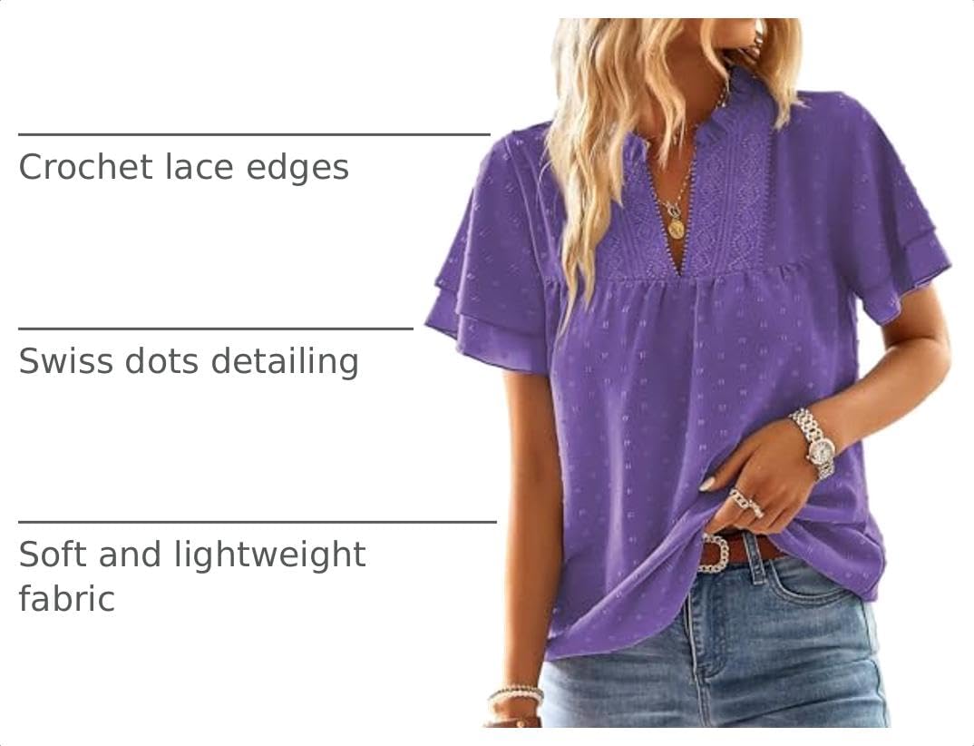Falechay Womens Tops Boho Flowy