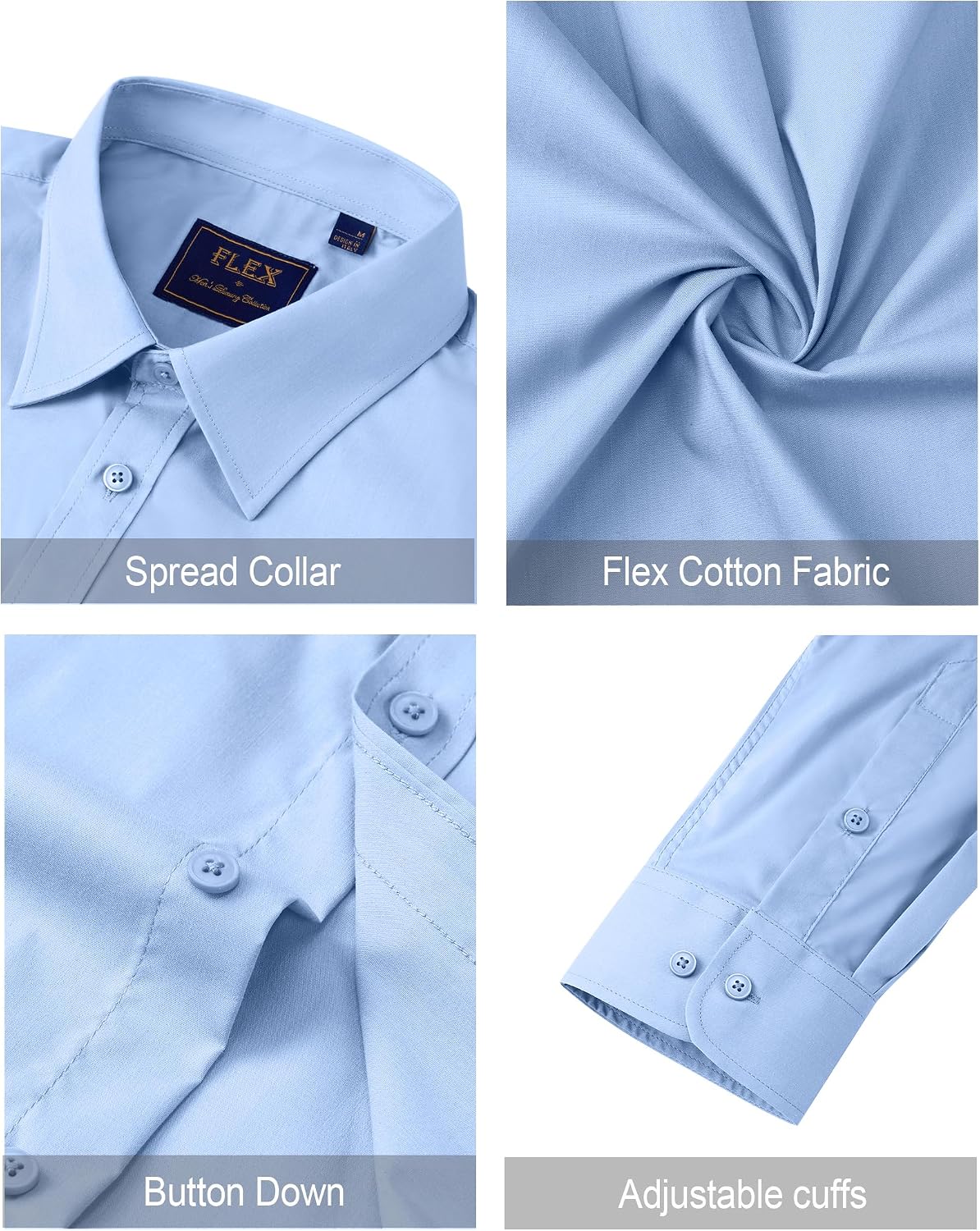 J.VER Men's Dress Shirts Stretch