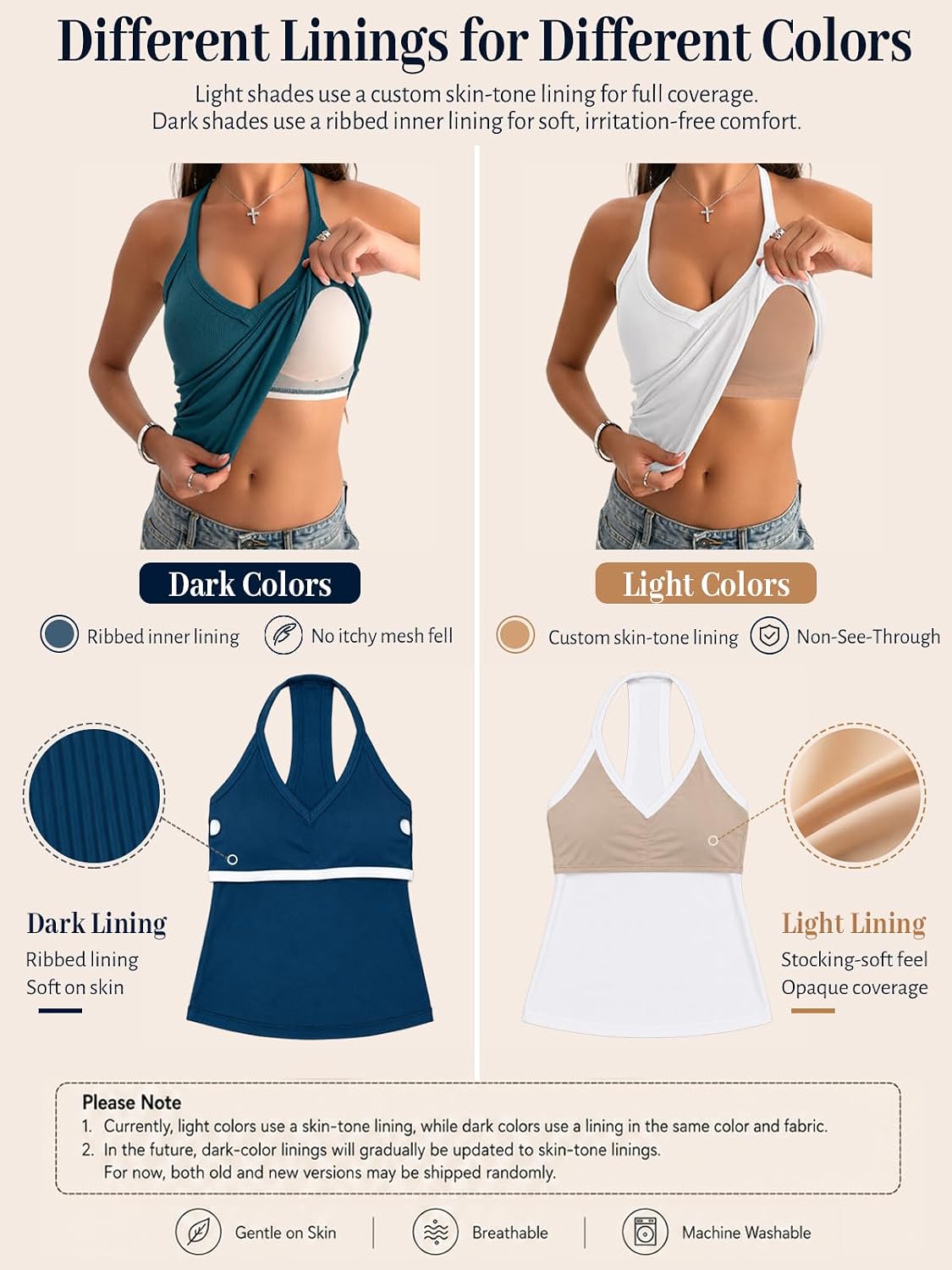 Danysu V Neck Cotton Tank