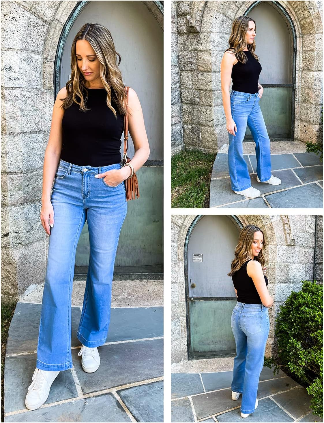 GRAPENT Flare Jeans for Women