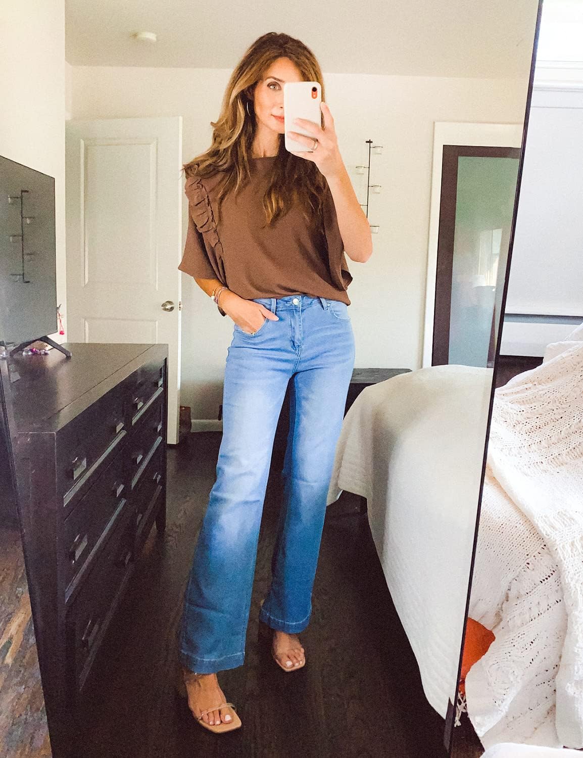 GRAPENT Flare Jeans for Women