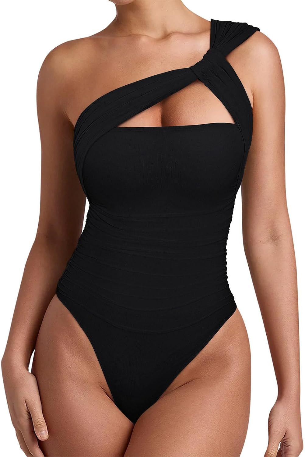 REORIA Womens Sexy One Shoulder