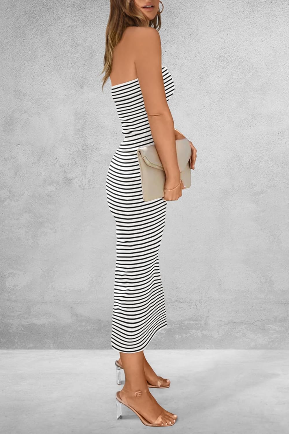 PRETTYGARDEN Women's Summer Strapless Cocktail Maxi Dresses - Image 2