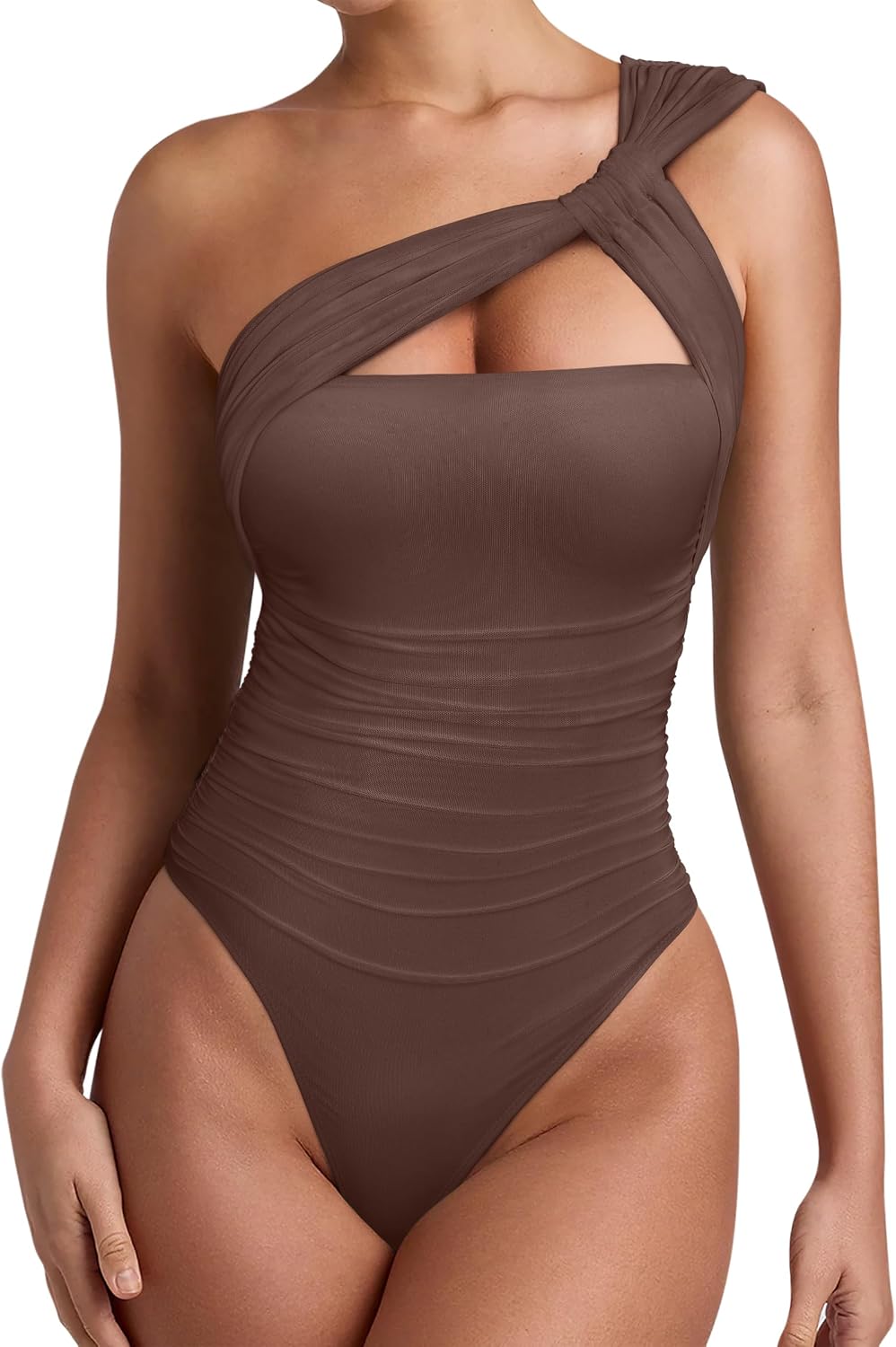 REORIA Womens Sexy One Shoulder