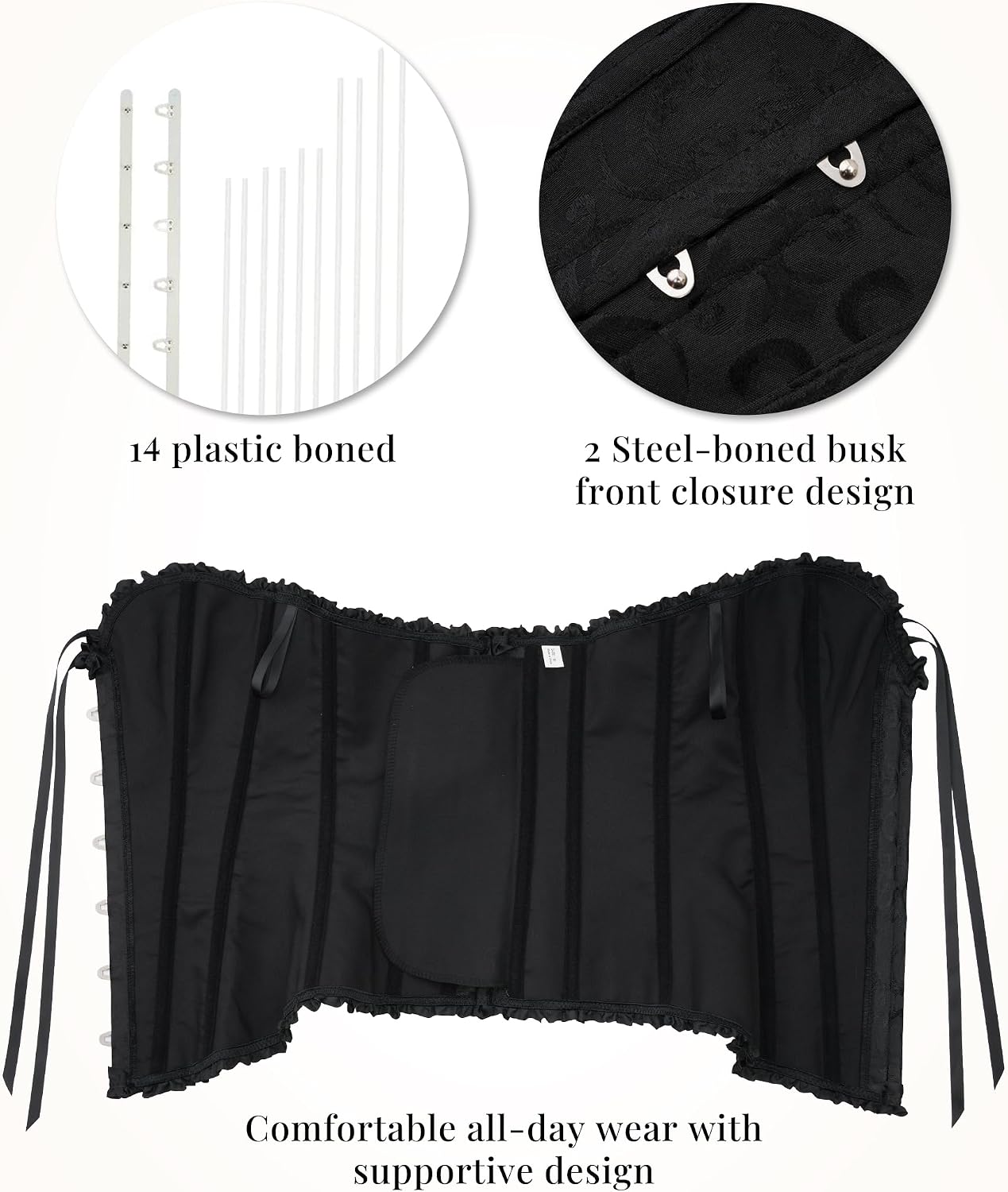 SZIVYSHI 14-Bone Overbust Corset Top - Image 5