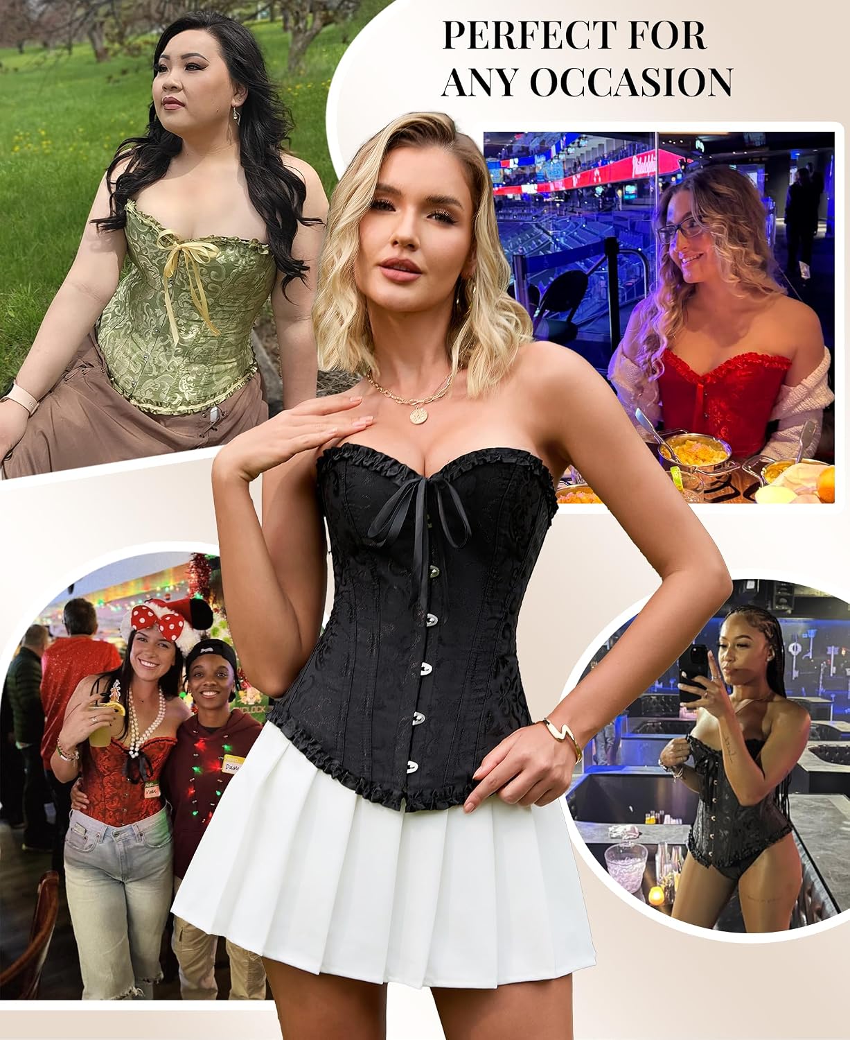 SZIVYSHI 14-Bone Overbust Corset Top - Image 7
