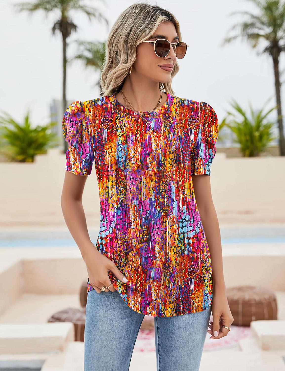 Ivicoer Puff Short Sleeve Shirt