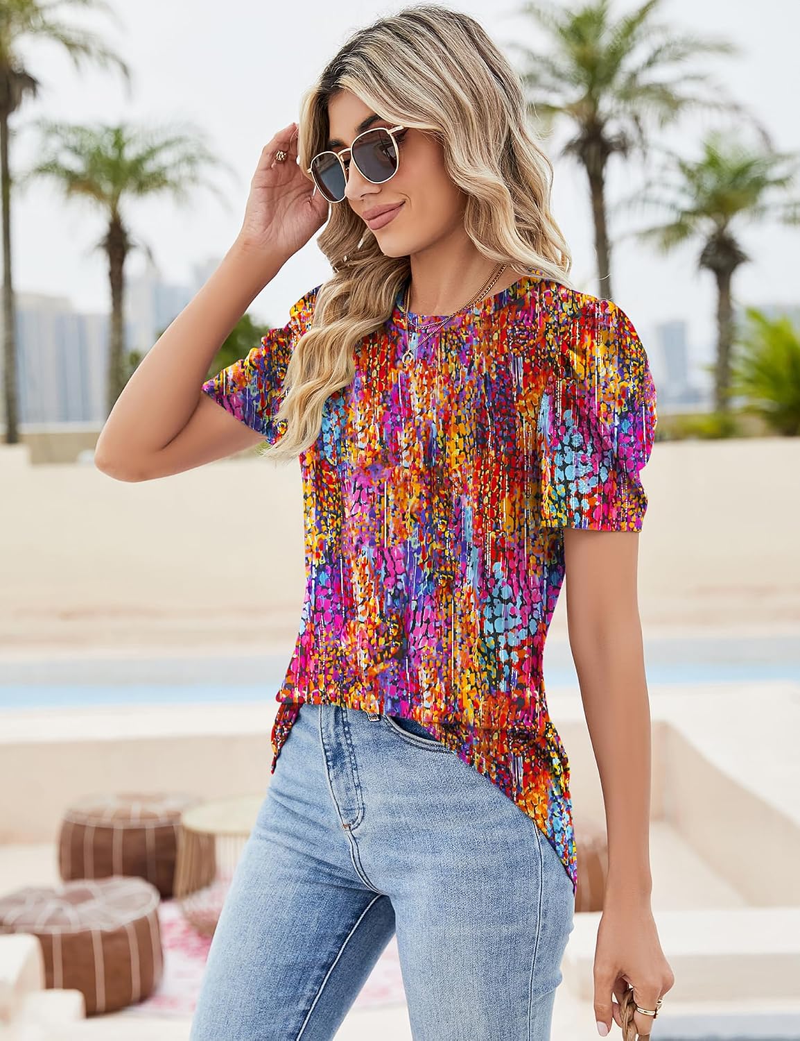 Ivicoer Puff Short Sleeve Shirt