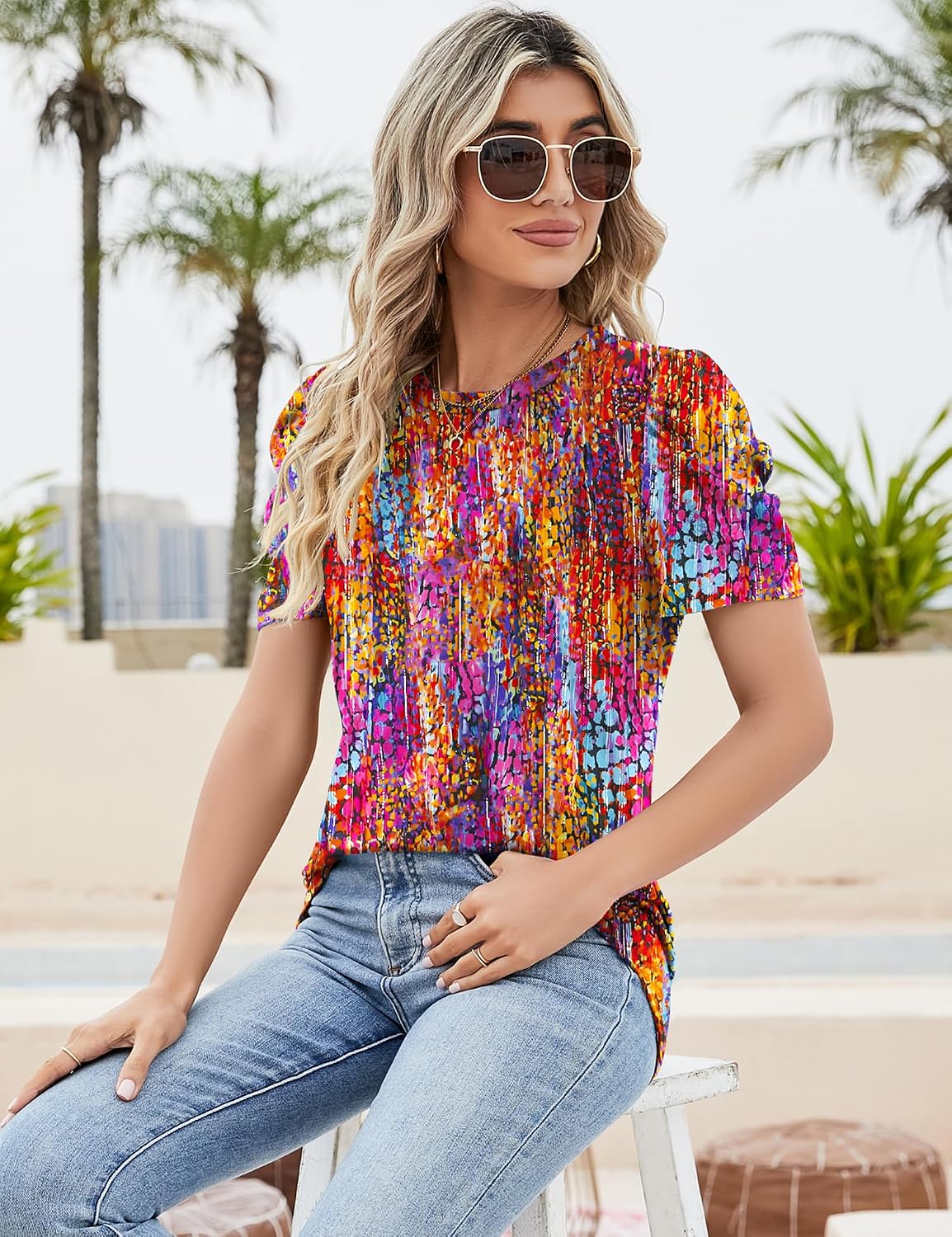 Ivicoer Puff Short Sleeve Shirt