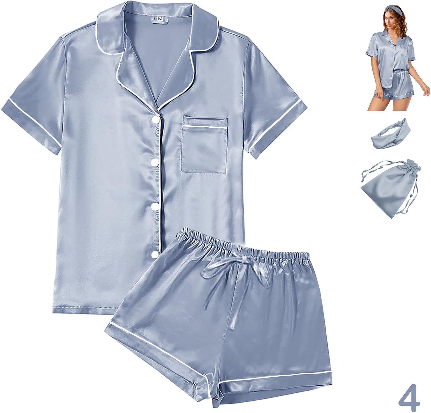 WJing Yi Jia Womens Satin