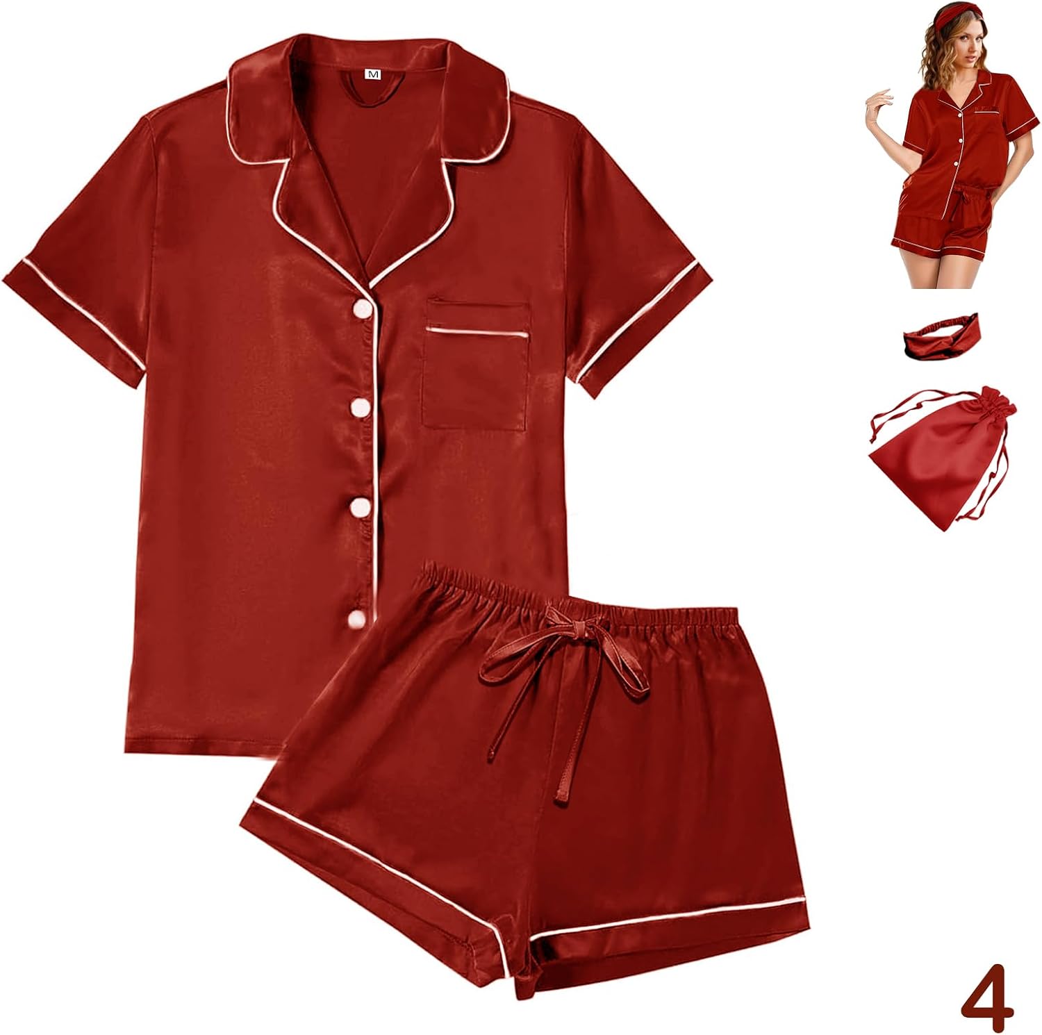 WJing Yi Jia Womens Satin