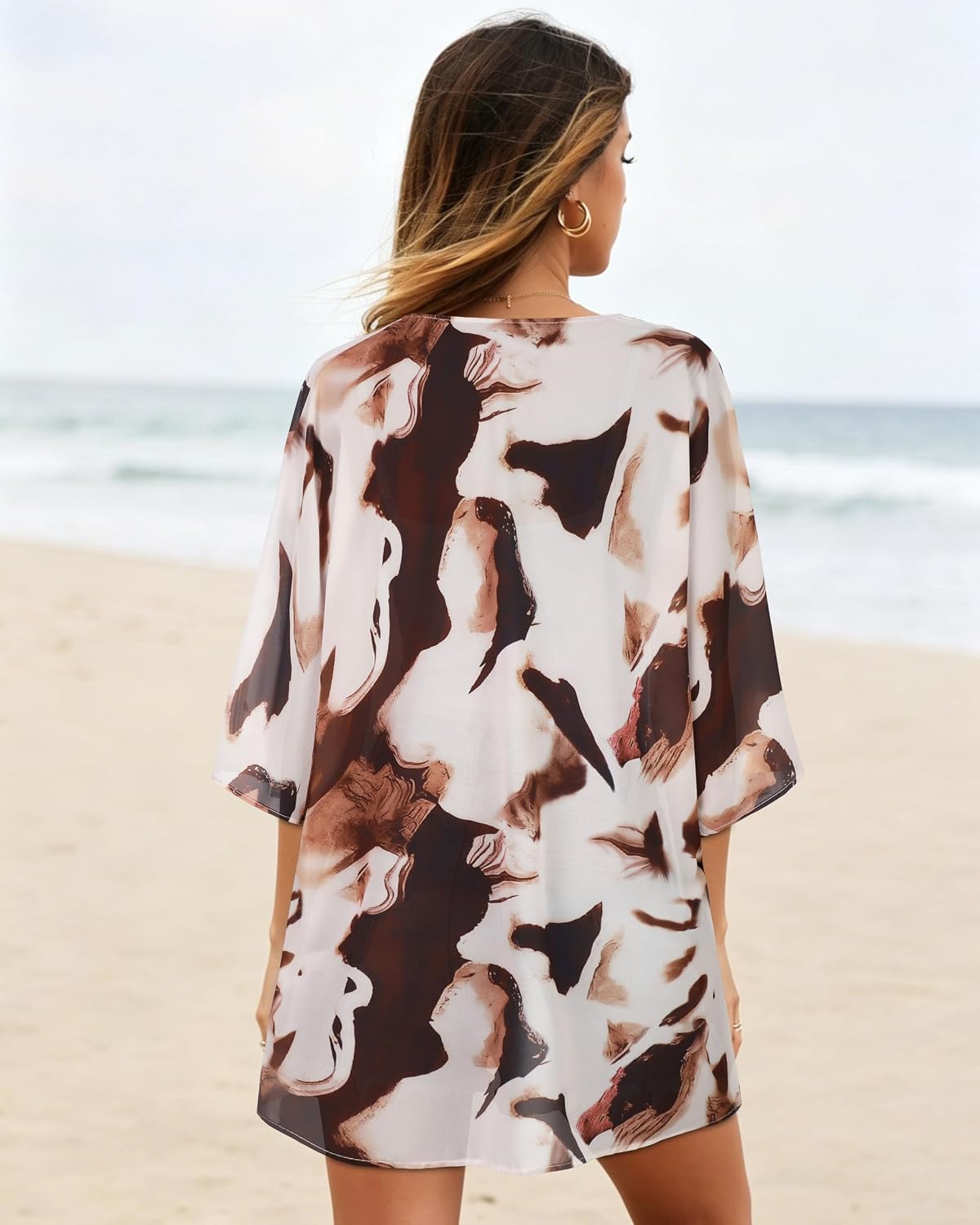 CHICGAL Womens Floral Kimono Cardigan