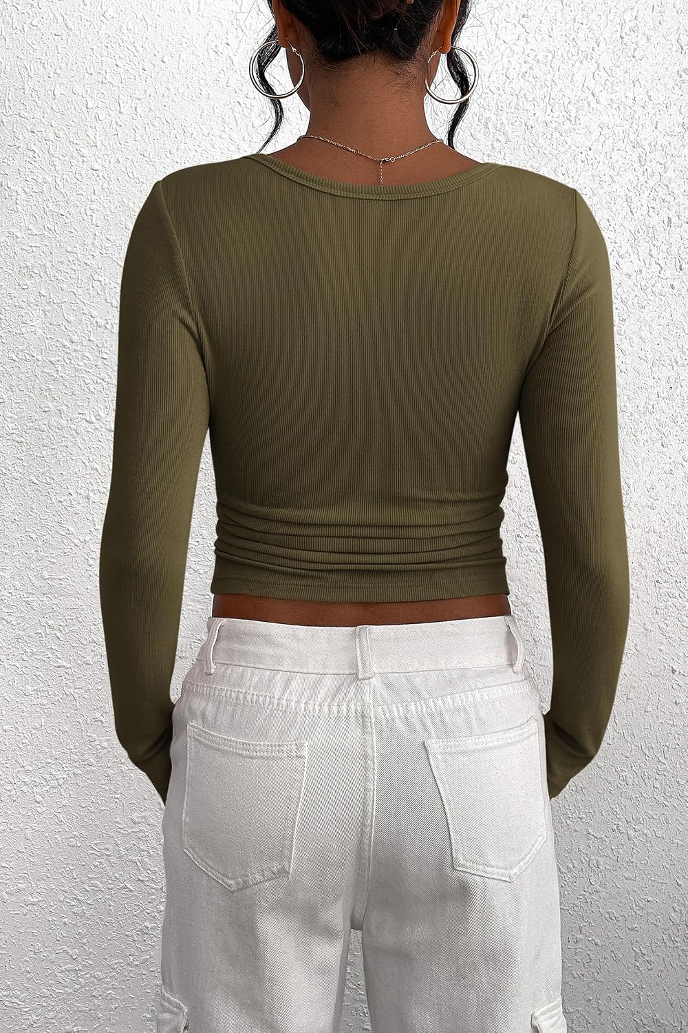 PRETTYGARDEN Women's Fall Long Sleeve Henley T Shirts - Image 2