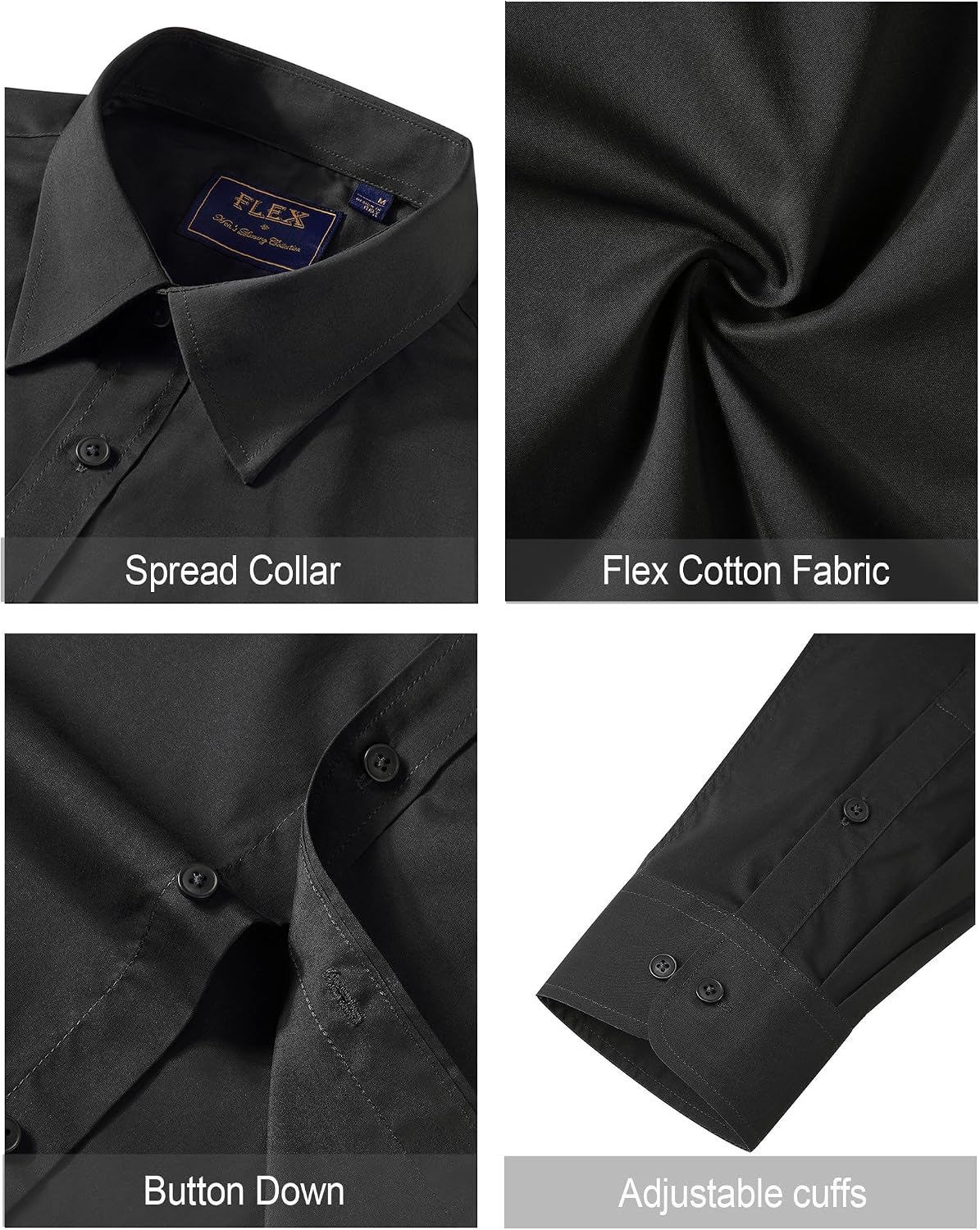 J.VER Men's Dress Shirts Stretch
