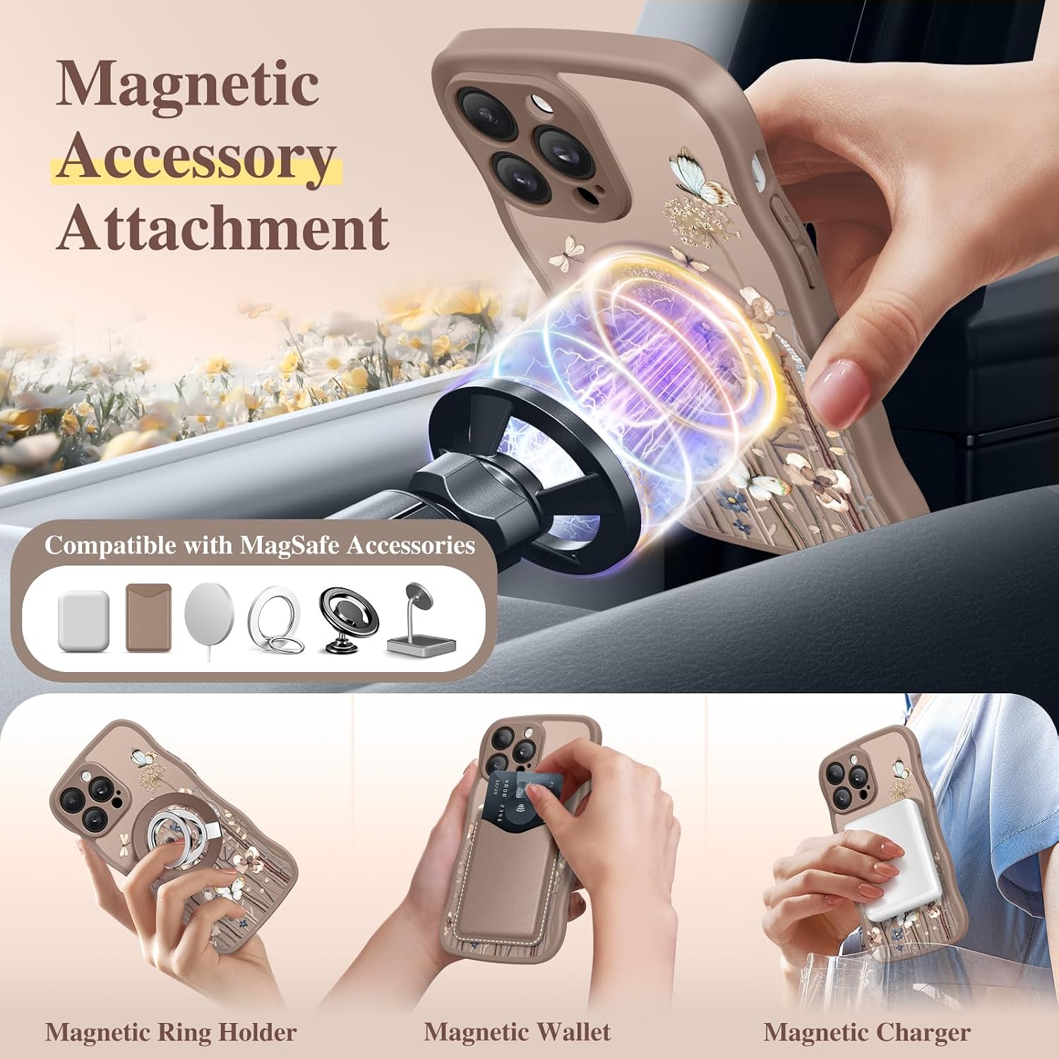 GVIEWIN for iPhone 14 Pro Max Case Compatible with MagSafe - Image 4