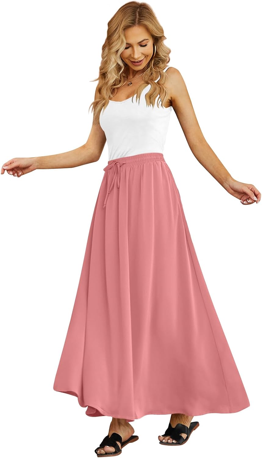 Yincro Women's Maxi Skirt Flowy