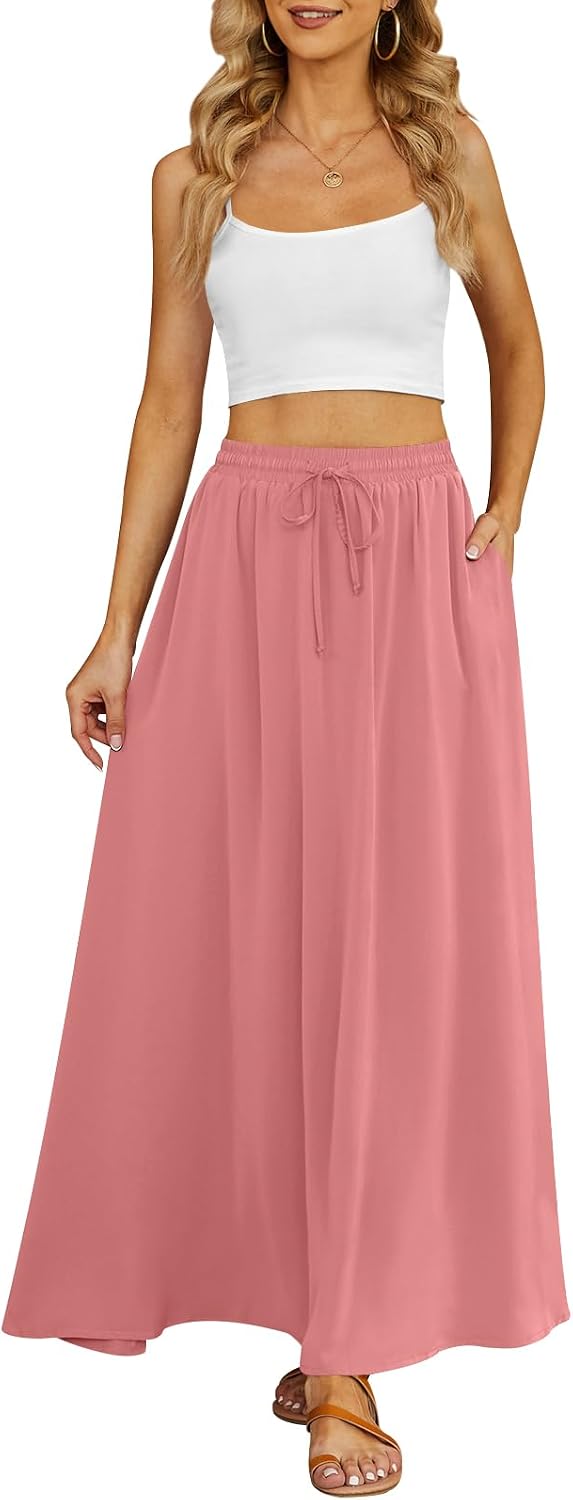 Yincro Women's Maxi Skirt Flowy