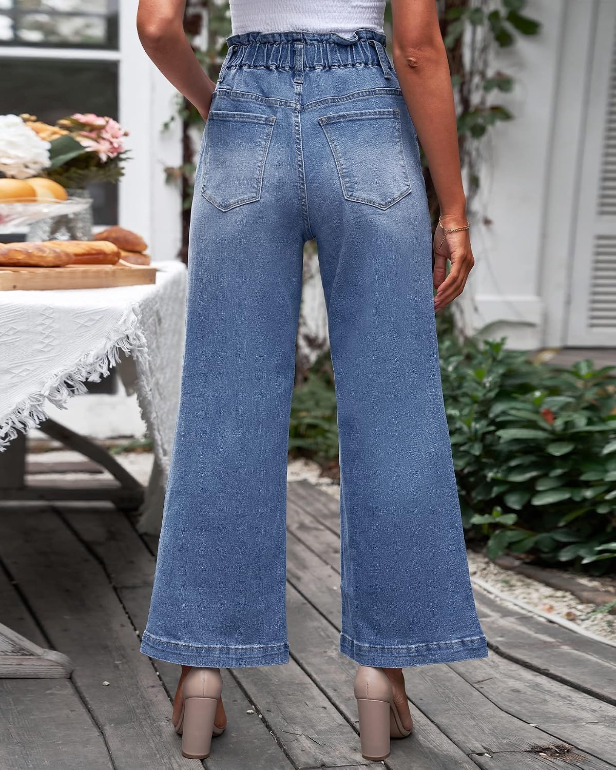 GRAPENT Wide Leg Jeans