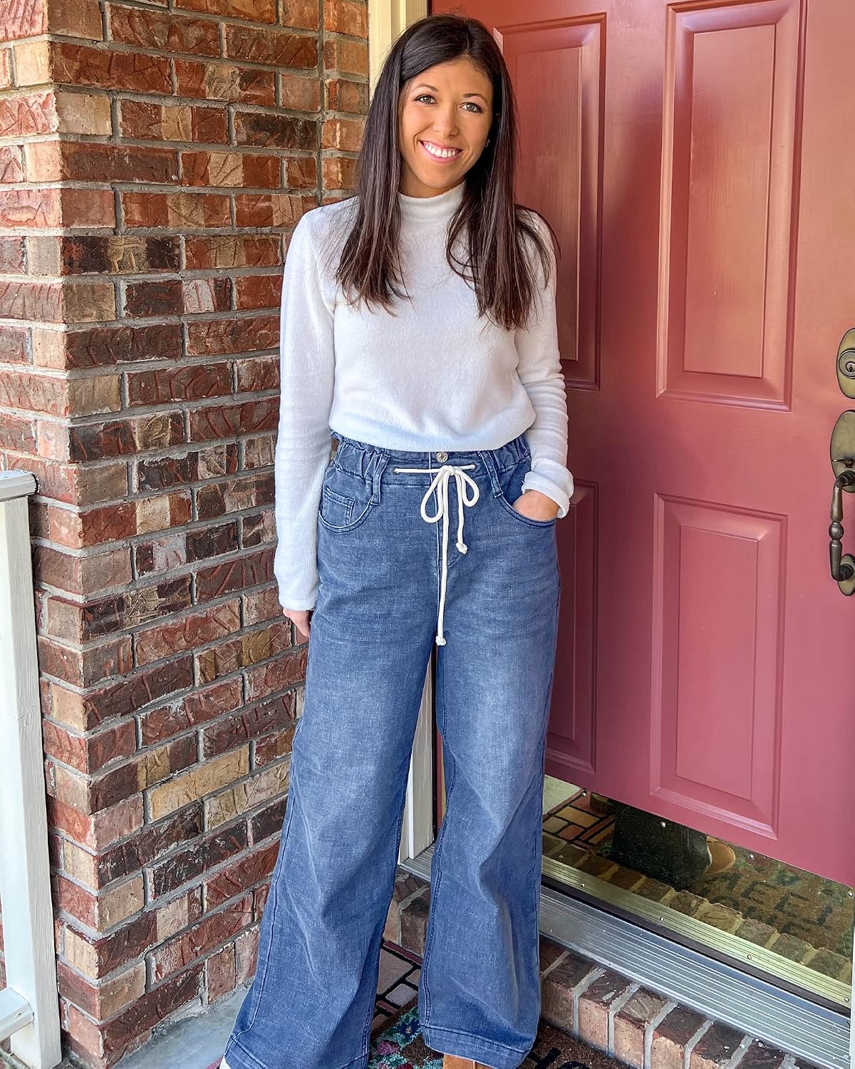 GRAPENT Wide Leg Jeans
