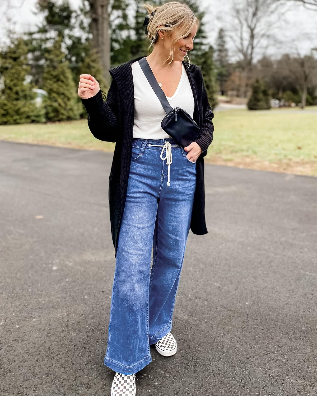 GRAPENT Wide Leg Jeans
