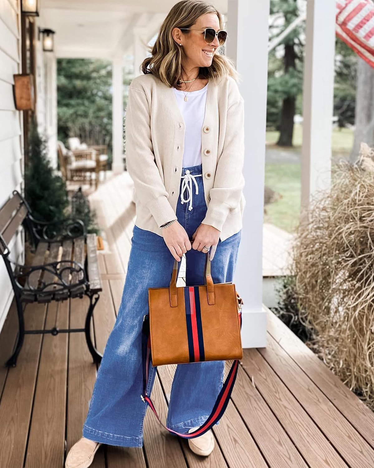 GRAPENT Wide Leg Jeans