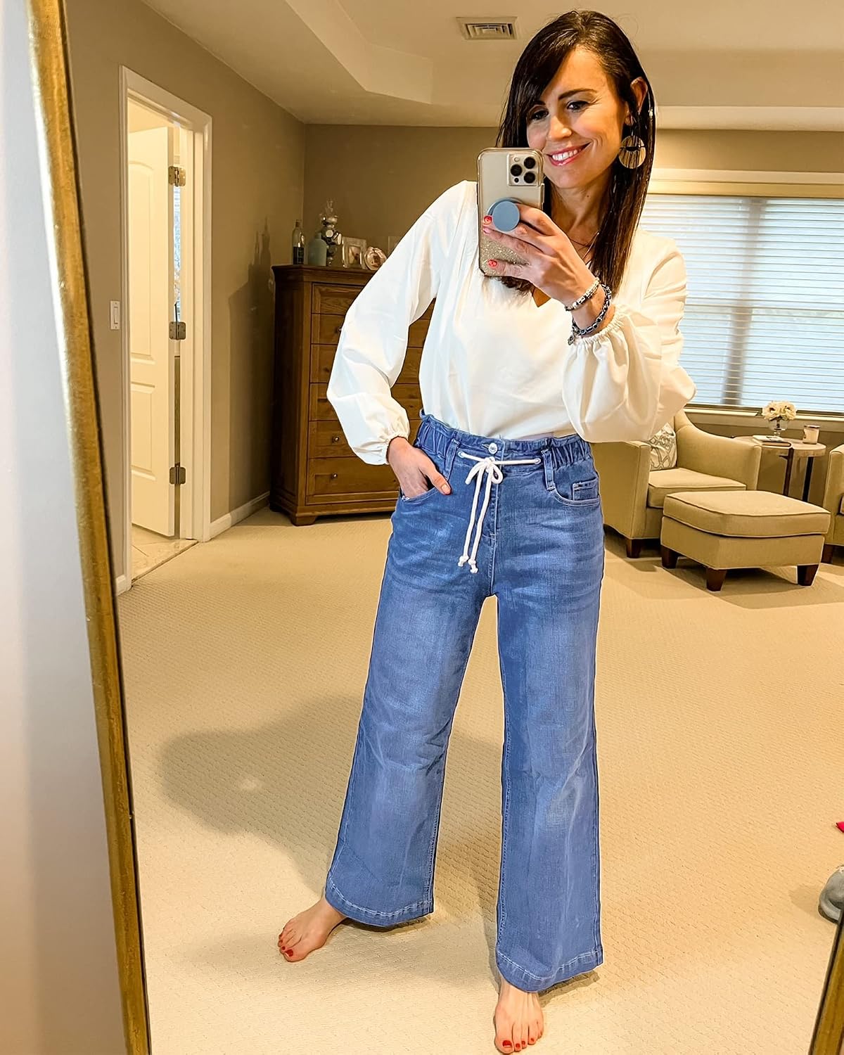 GRAPENT Wide Leg Jeans