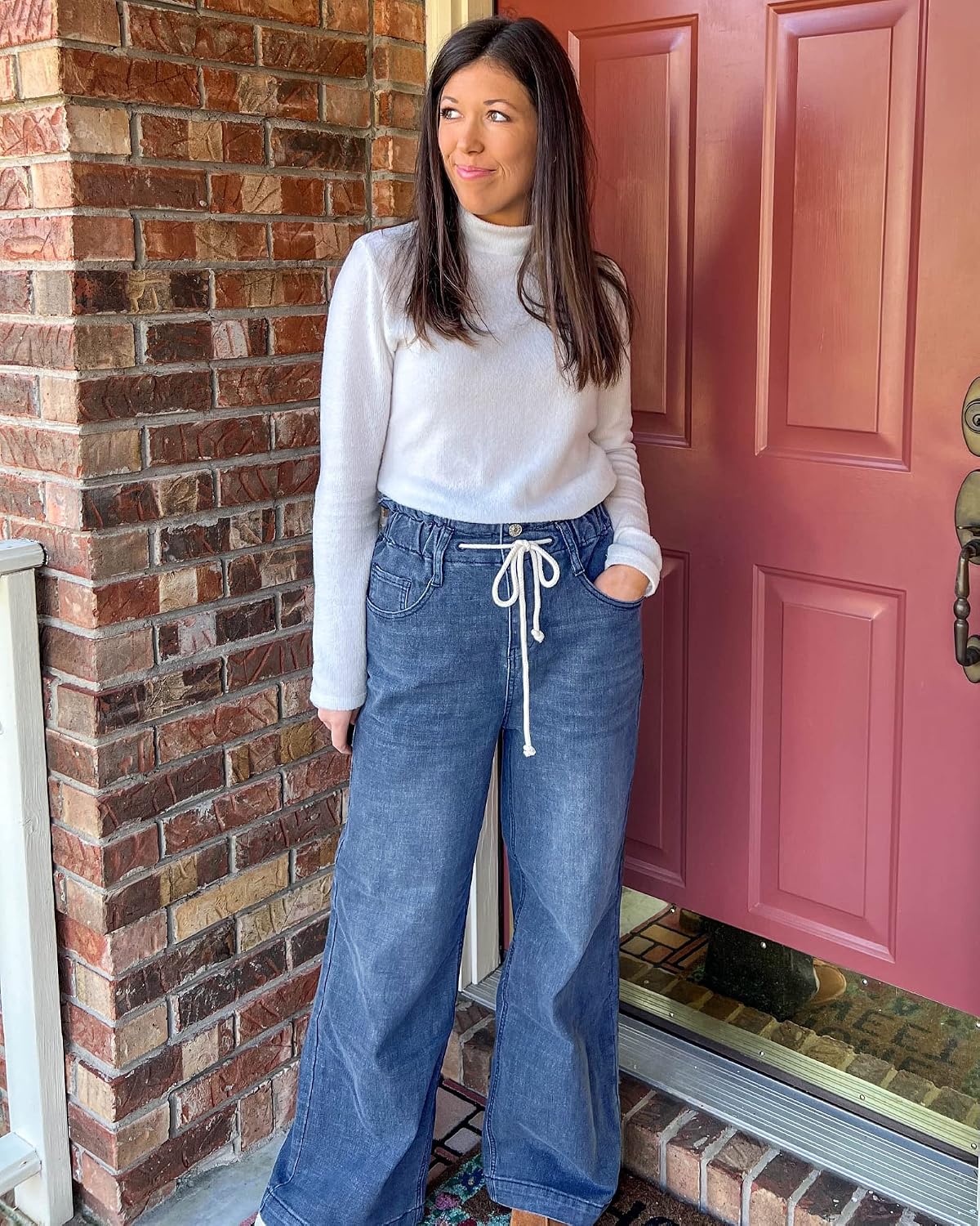 GRAPENT Wide Leg Jeans