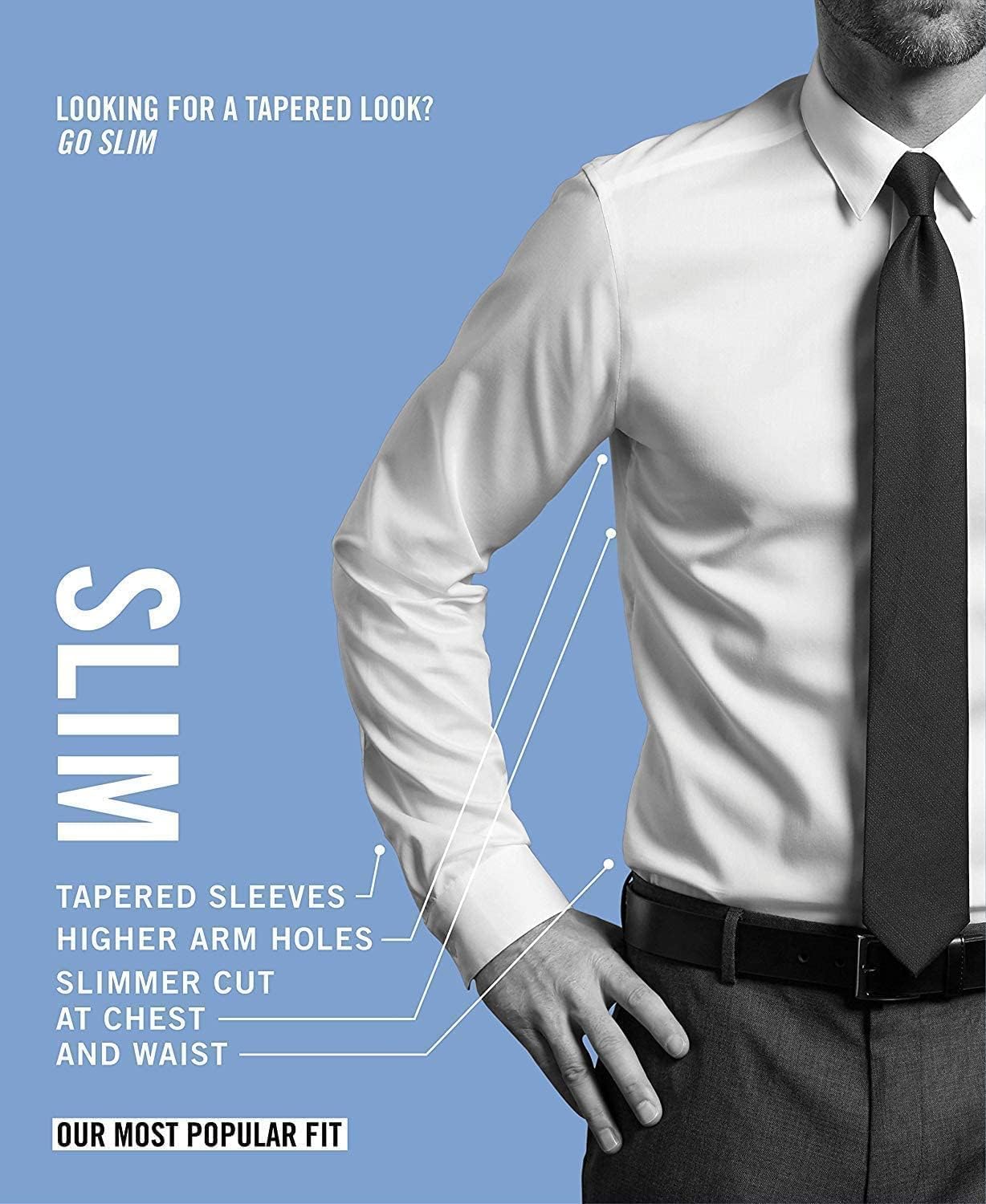 Calvin Klein Men's Dress Shirts Slim Fit Non Iron Solid - Image 4