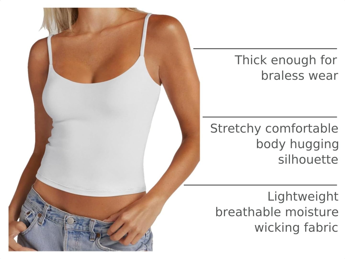 PINKMSTYLE Women's Basic Double Lined