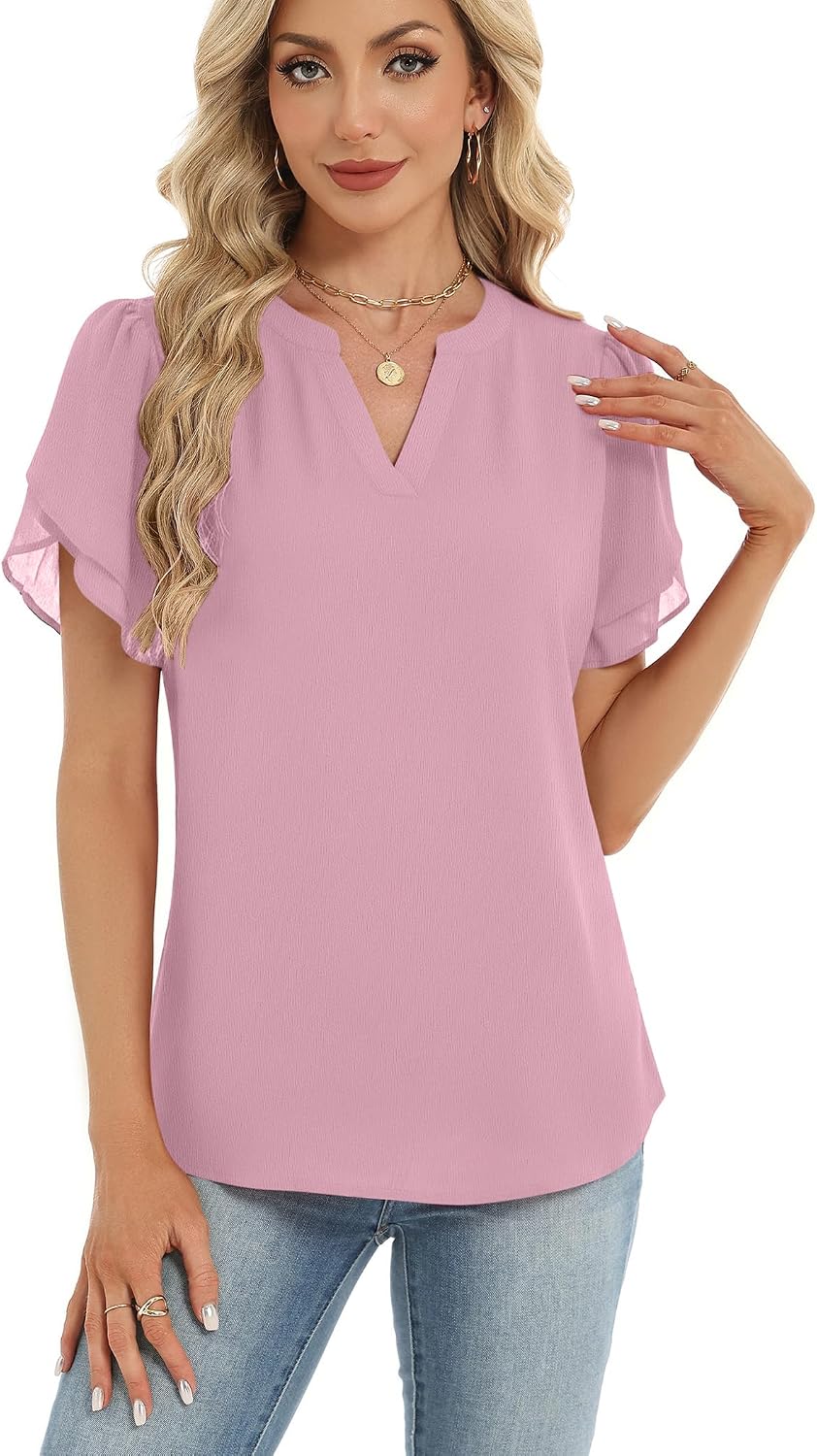 Zeagoo Womens Dressy Casual Chffon