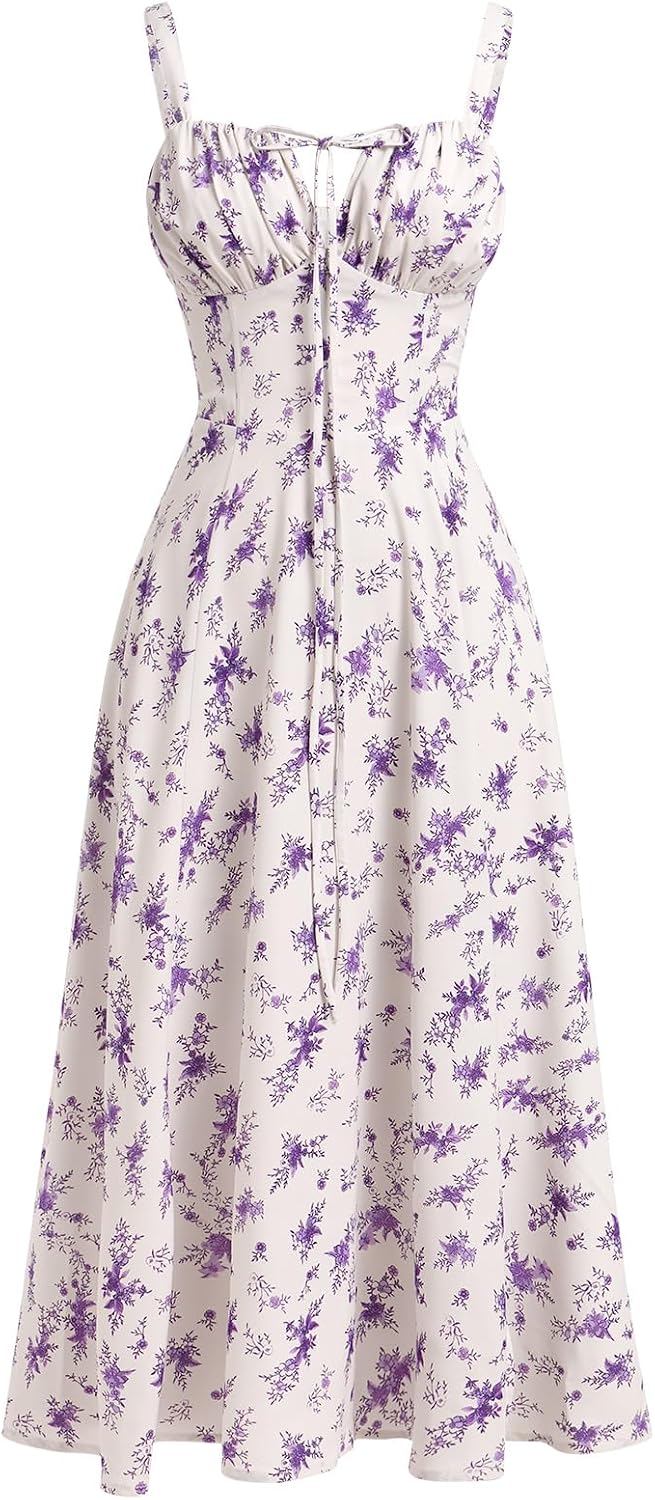 Women's Floral Corset Dress Formal