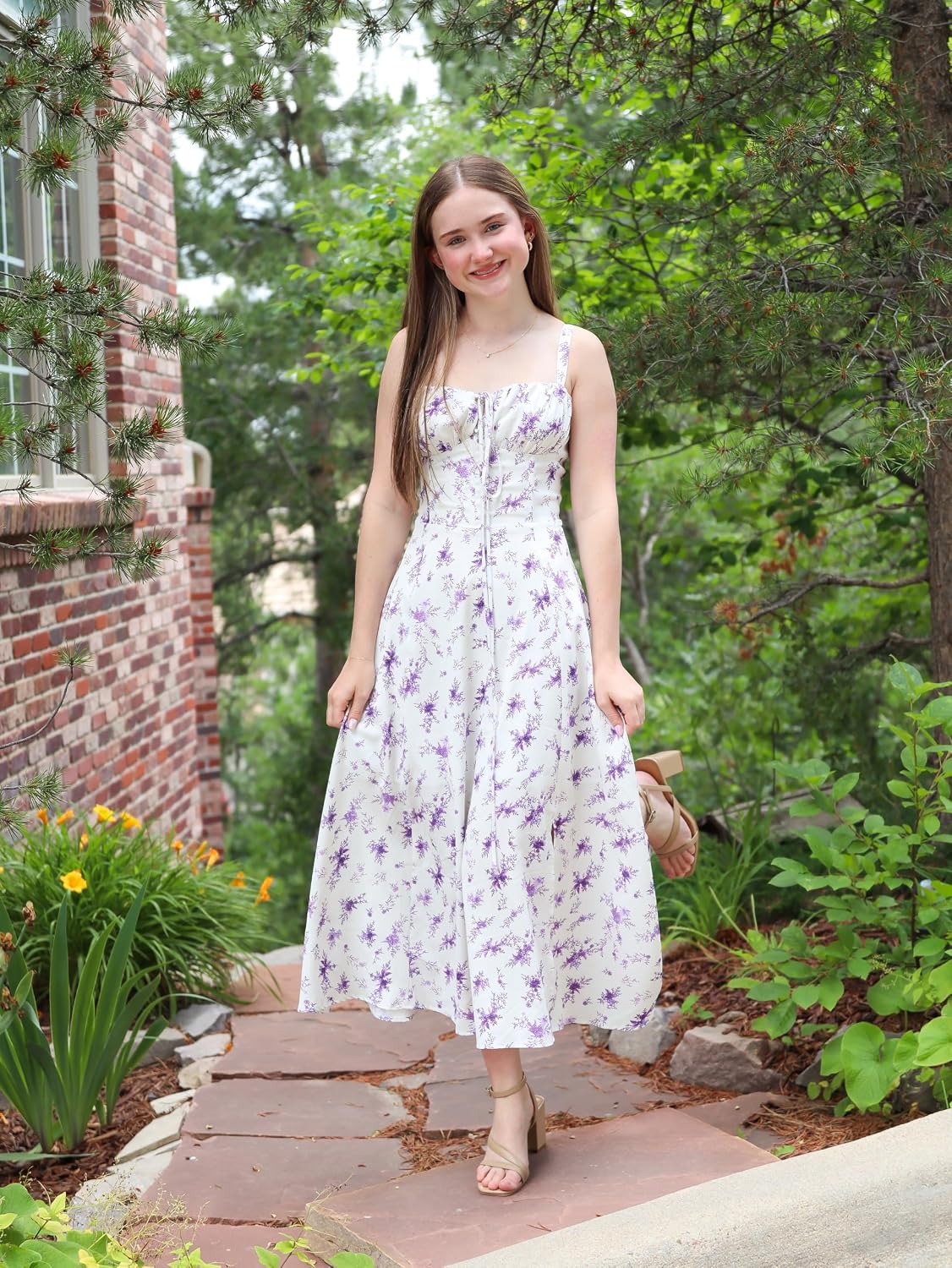 Women's Floral Corset Dress Formal