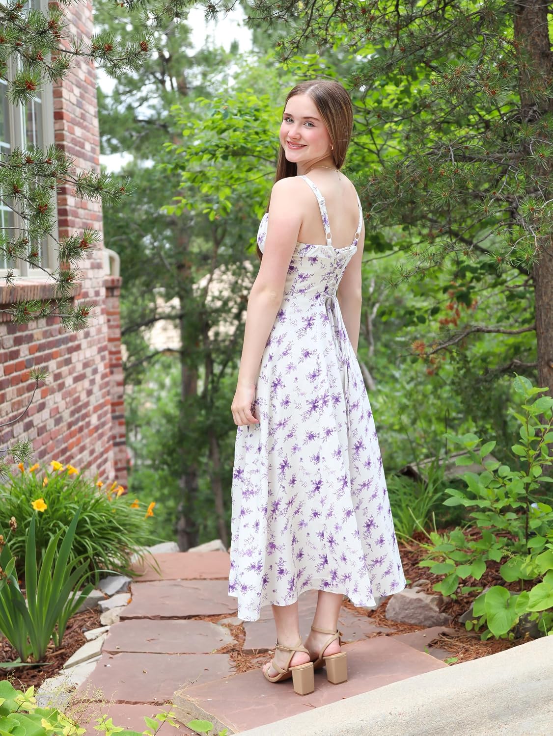 Women's Floral Corset Dress Formal