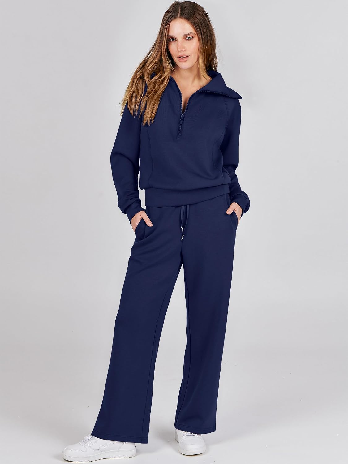 ANRABESS Women 2 Piece Set Sweatsuits Lounge Fall Outfits - Image 2