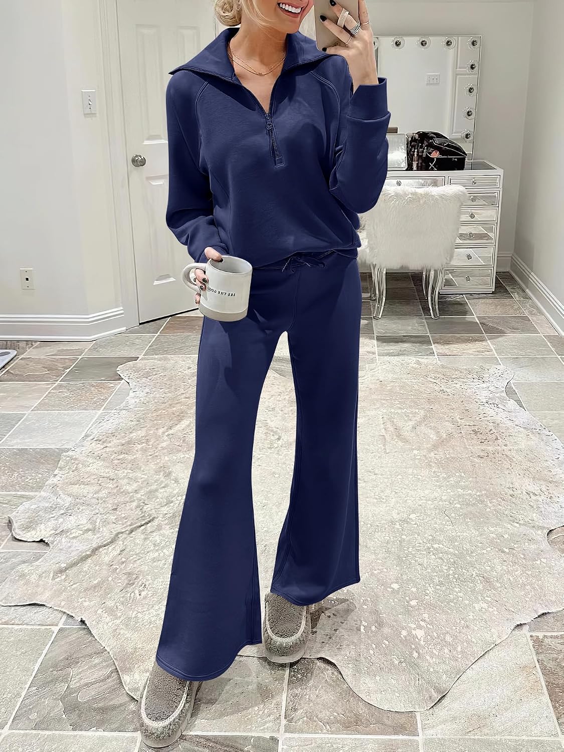 ANRABESS Women 2 Piece Set Sweatsuits Lounge Fall Outfits - Image 9