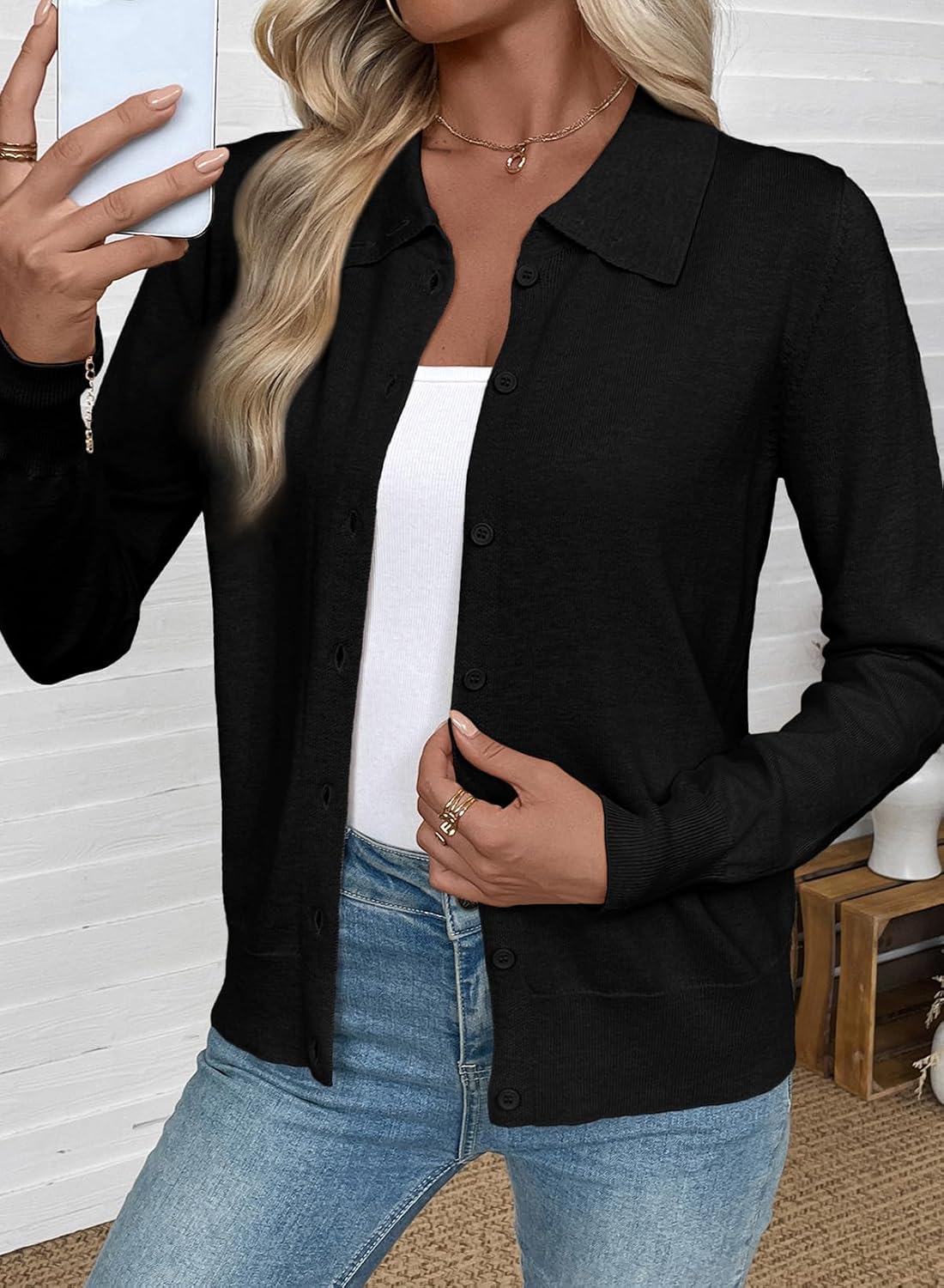 EVALESS Womens Lightweight Cardigan Sweaters Fall Outfits - Image 2