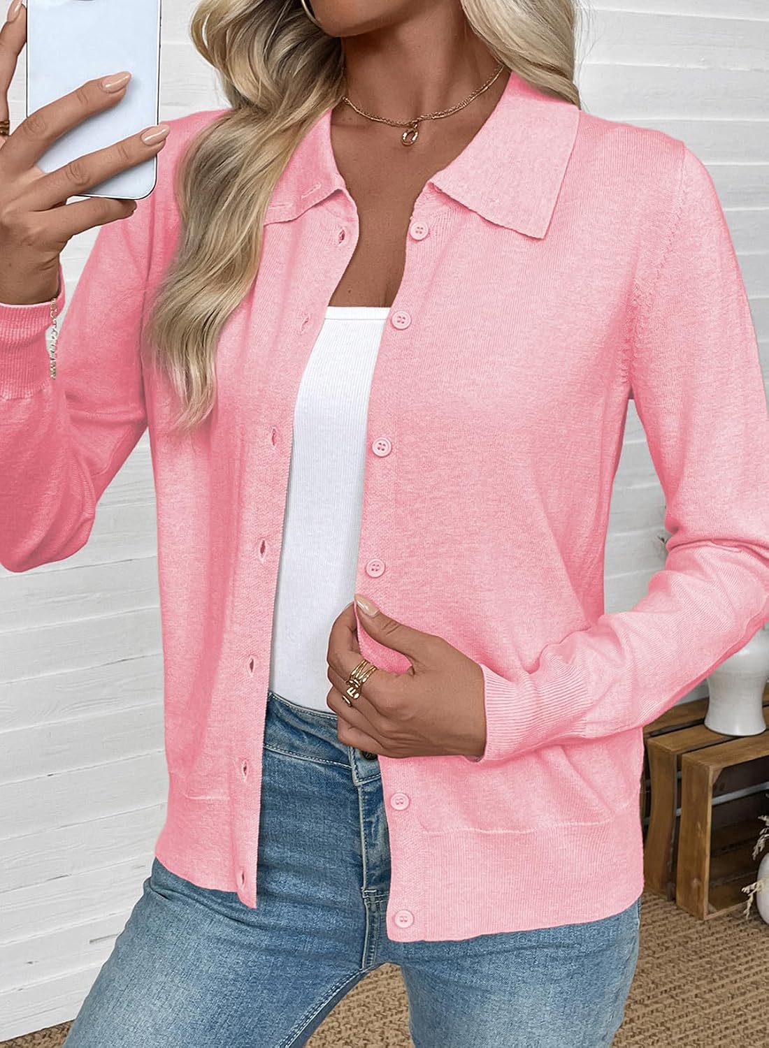 EVALESS Womens Lightweight Cardigan Sweaters Fall Outfits - Image 2