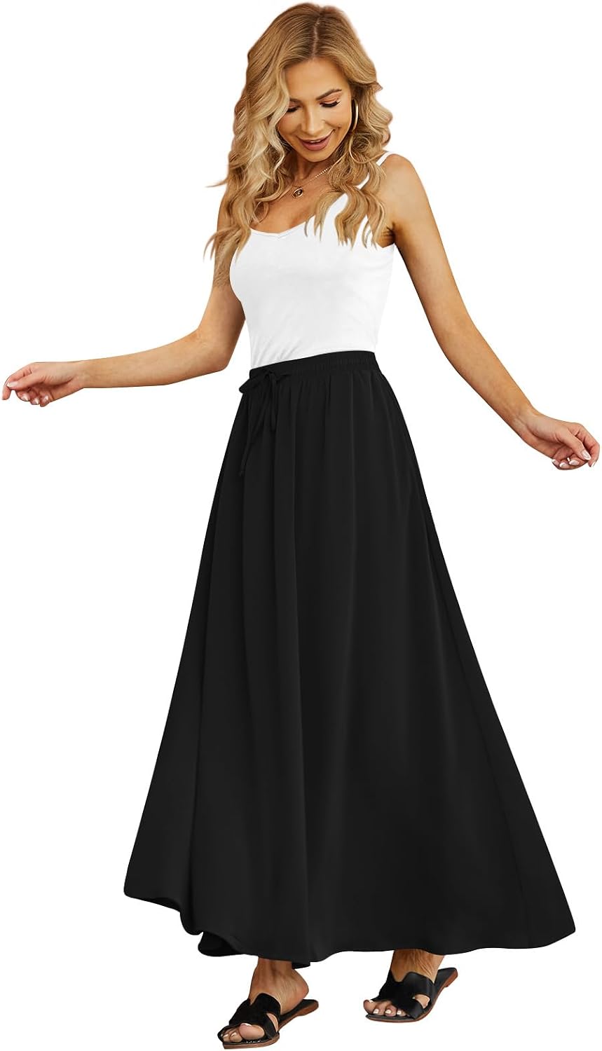 Yincro Women's Maxi Skirt Flowy